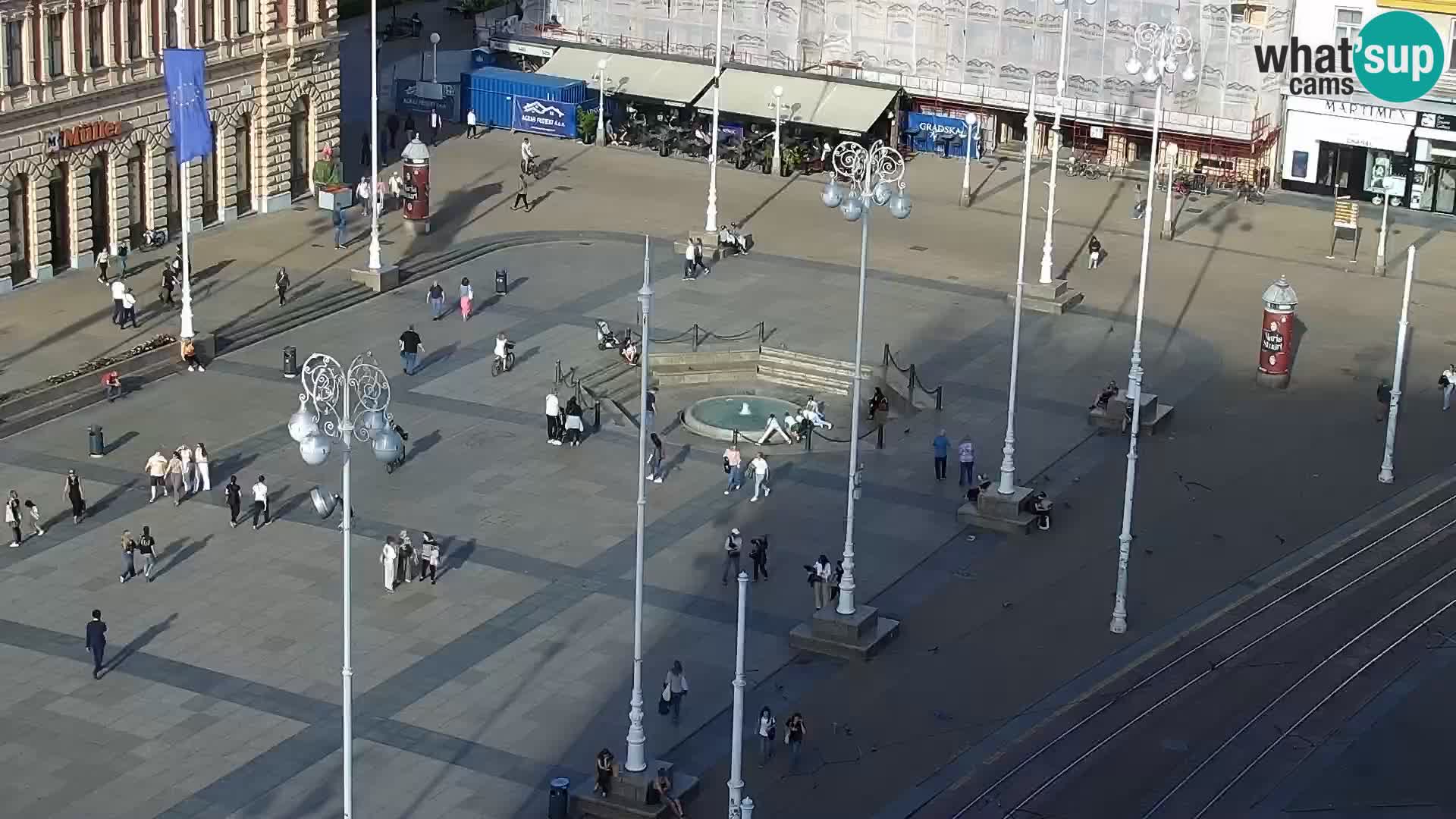 LIVE Webcam Zagreb Hotel Dubrovnik | Ban Jelačić square