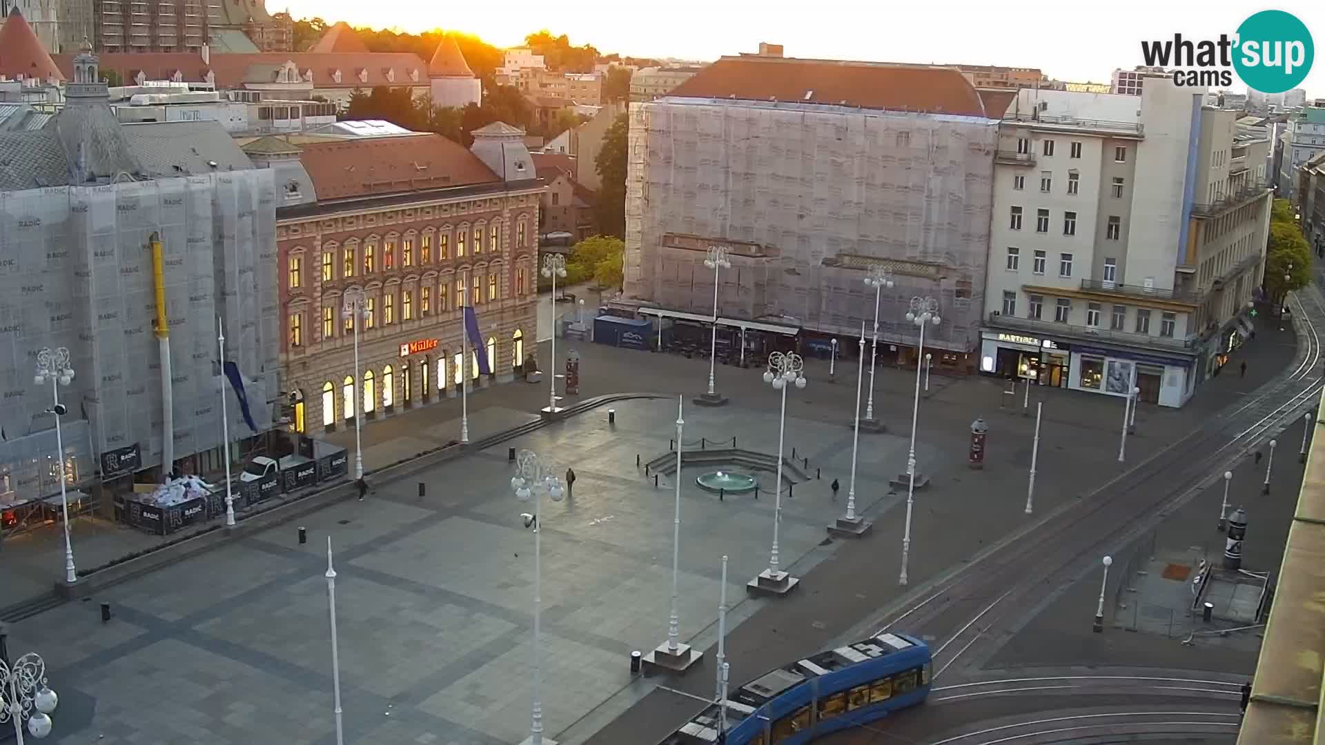 LIVE Webcam Zagreb Hotel Dubrovnik | Ban Jelačić square