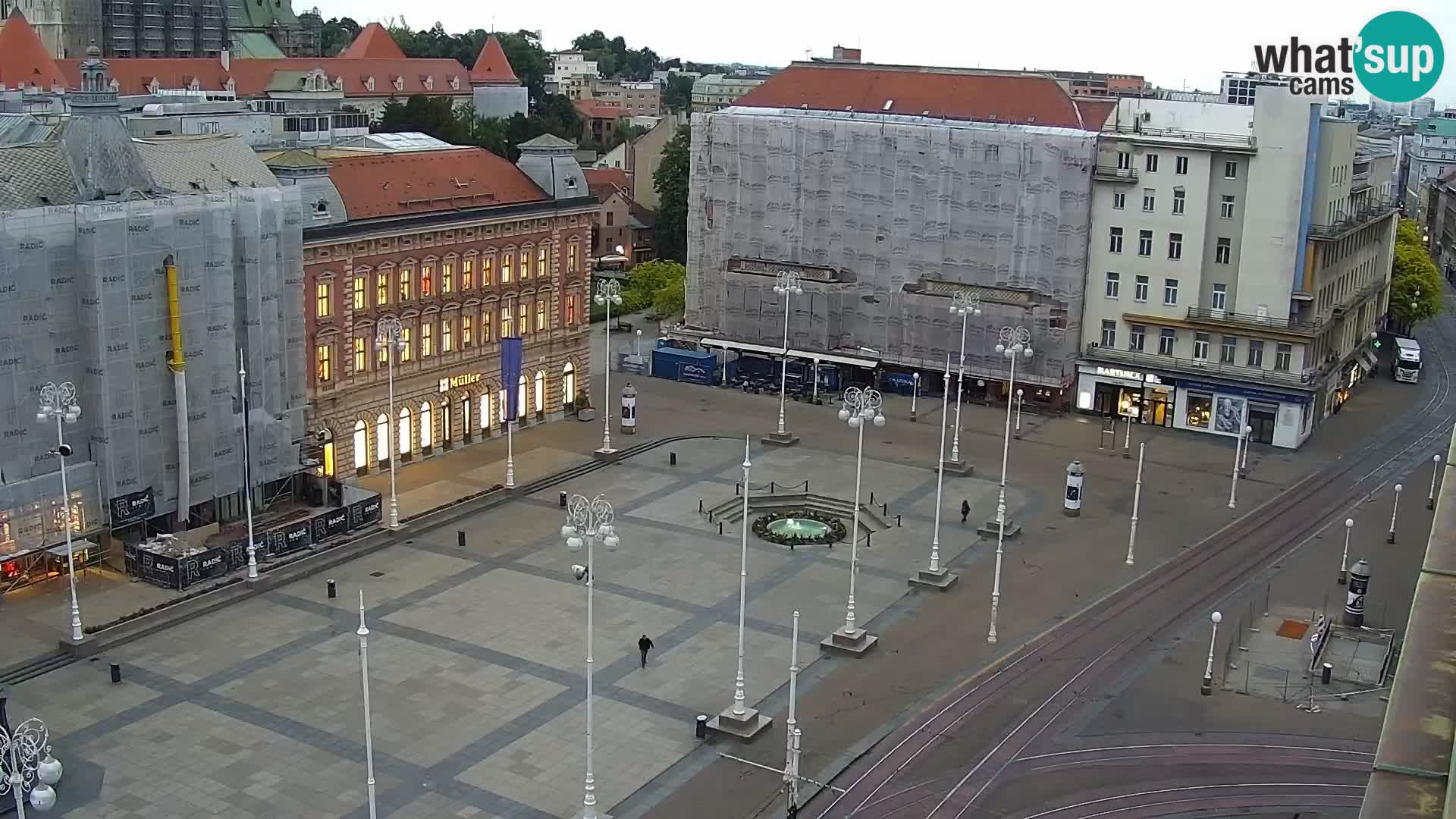 Plaza Ban Jelačić camera en vivo Zagreb – Hotel Dubrovnik