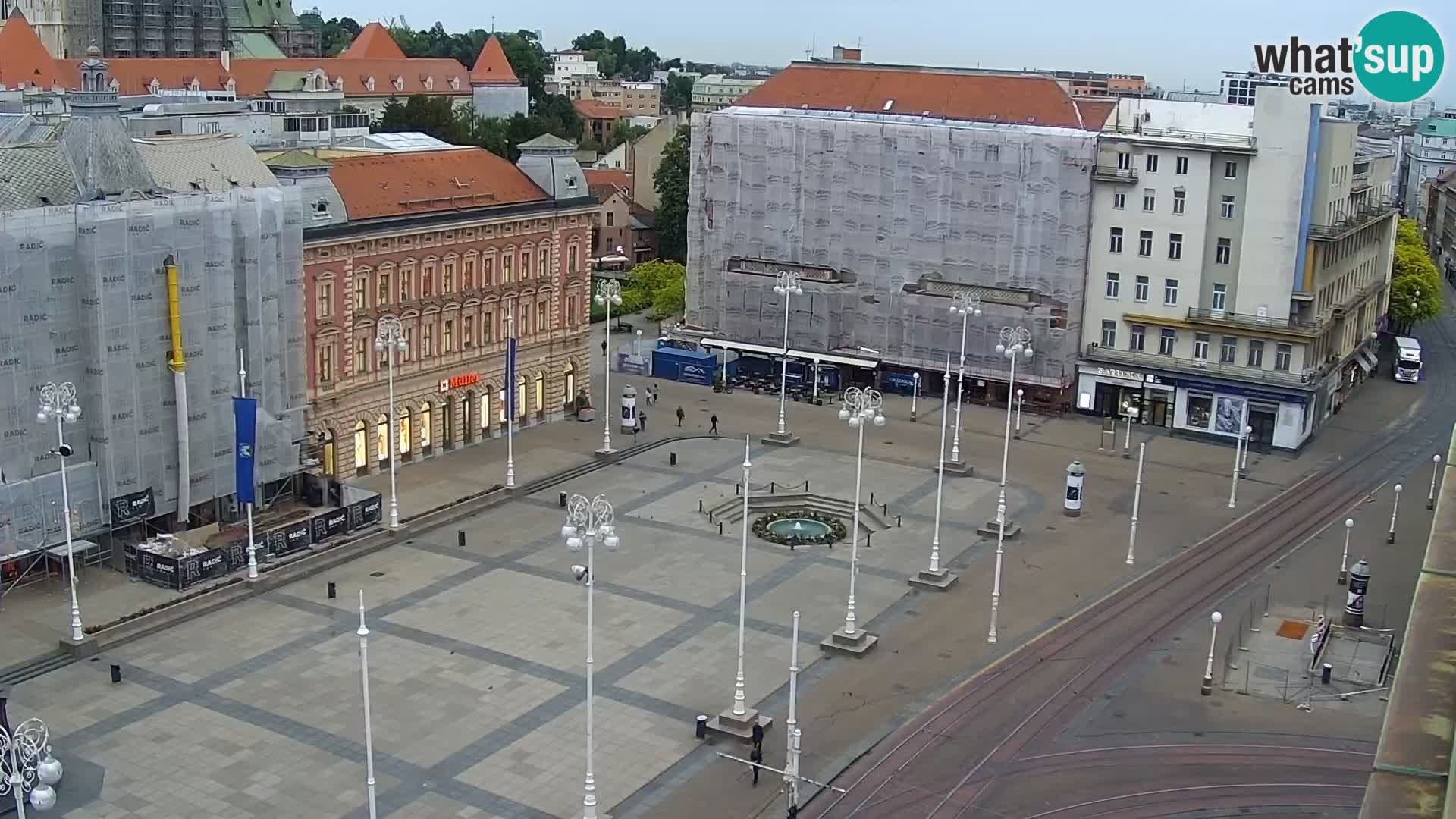 Plaza Ban Jelačić camera en vivo Zagreb – Hotel Dubrovnik