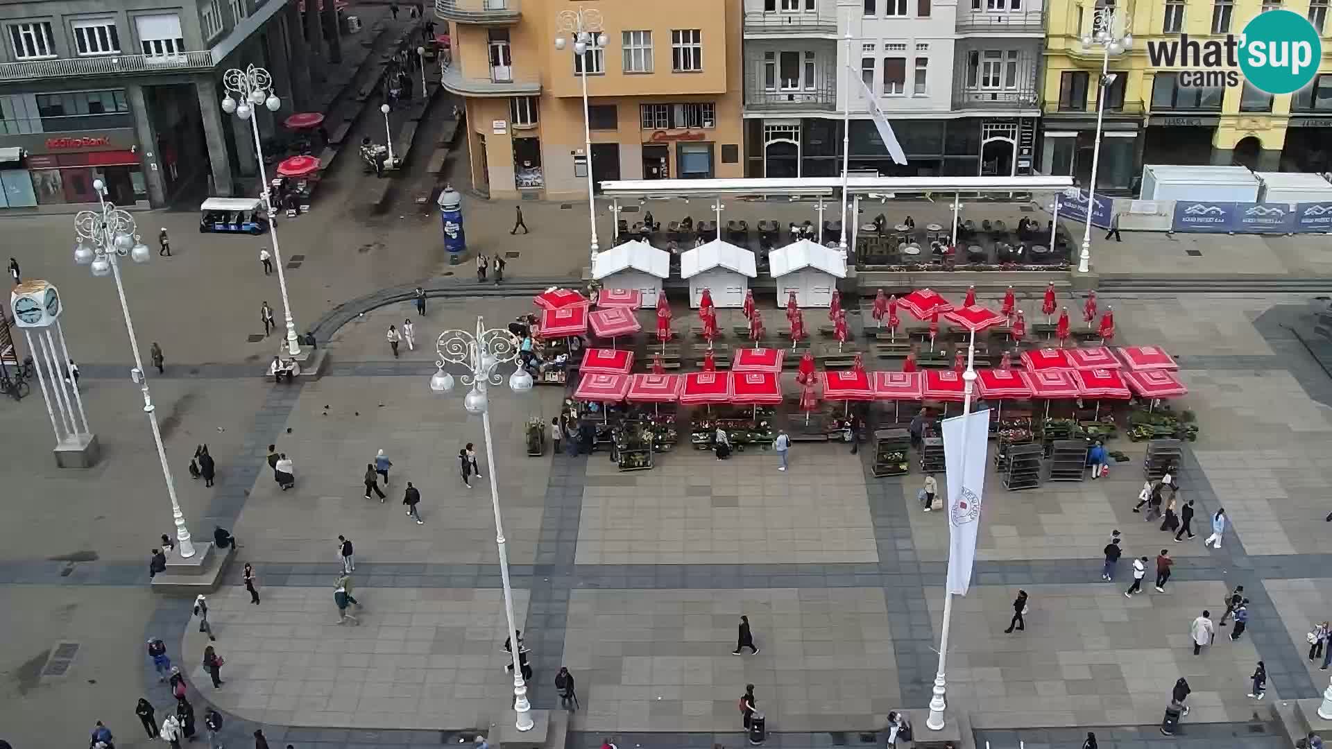 Plaza Ban Jelačić camera en vivo Zagreb – Hotel Dubrovnik