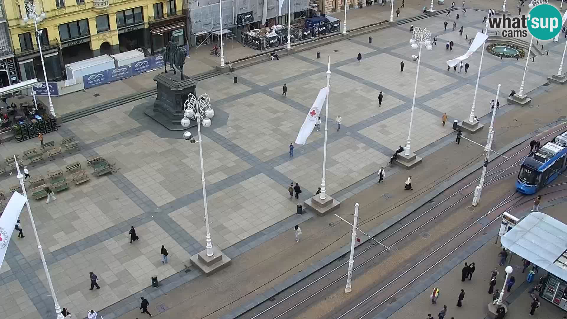 Ban Jelačić Platz  Live webcam Zagreb – Hotel Dubrovnik