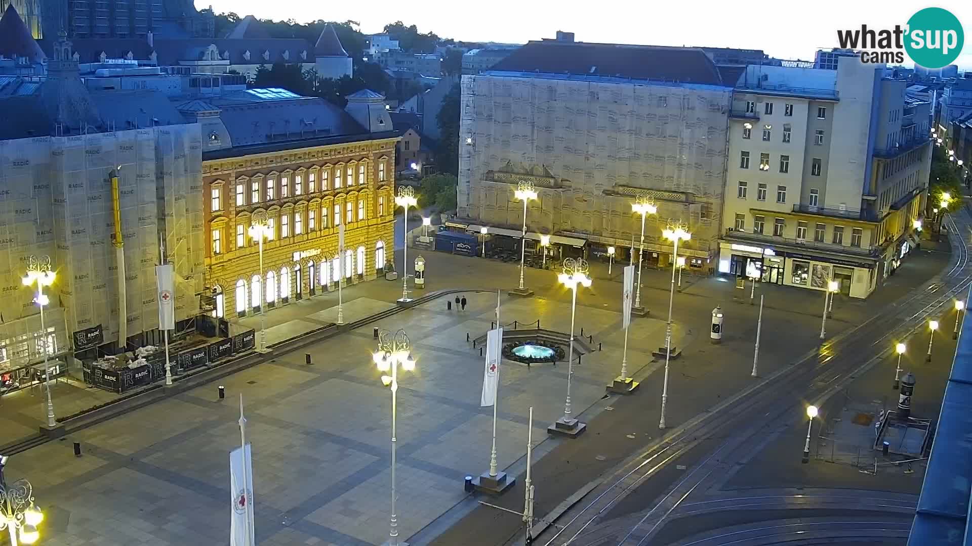 Trg Bana Jelačića web kamera Zagreb – Hotel Dubrovnik
