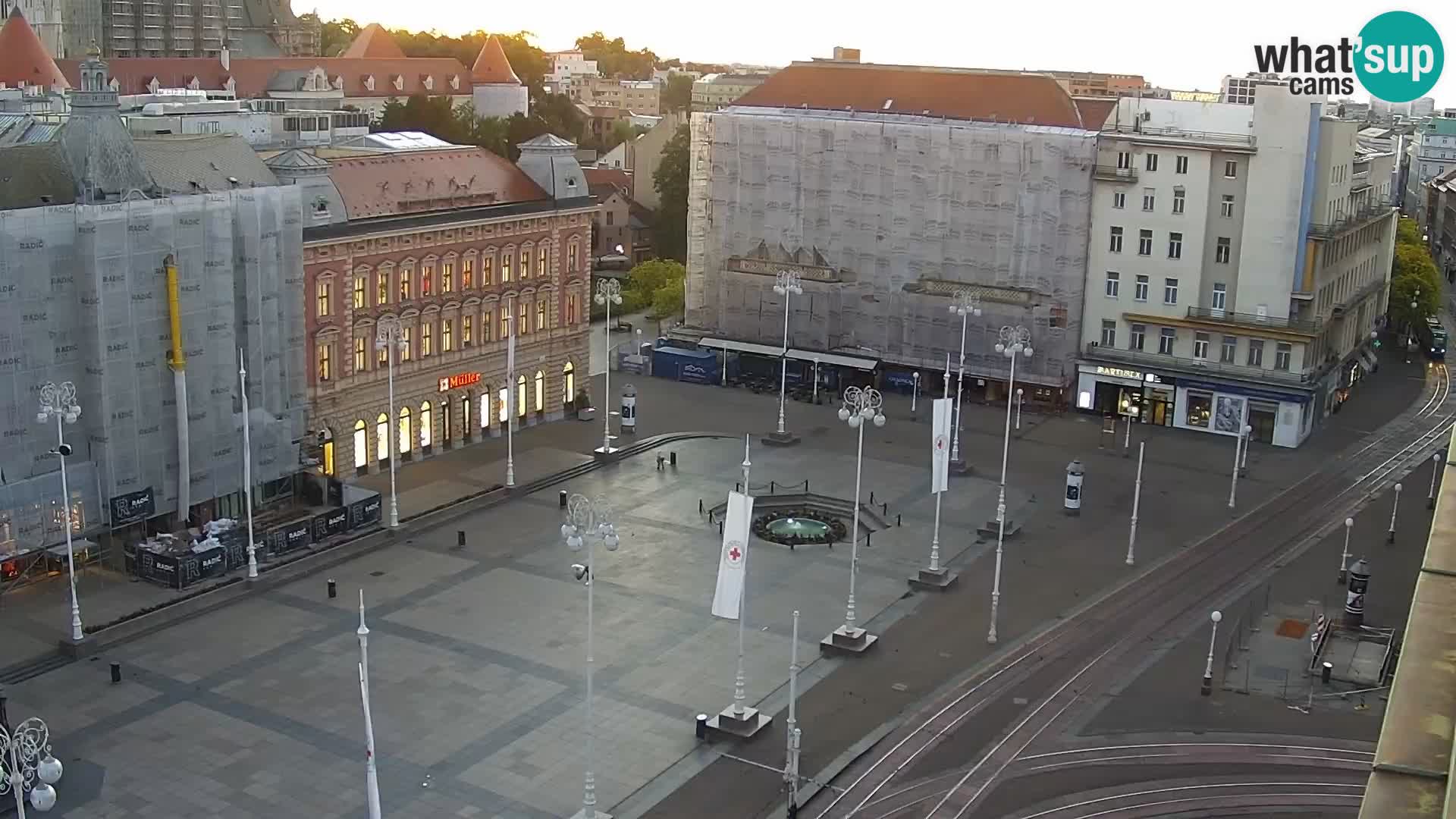 Piazza Ban Jelačić livecam Zagreb – Hotel Dubrovnik