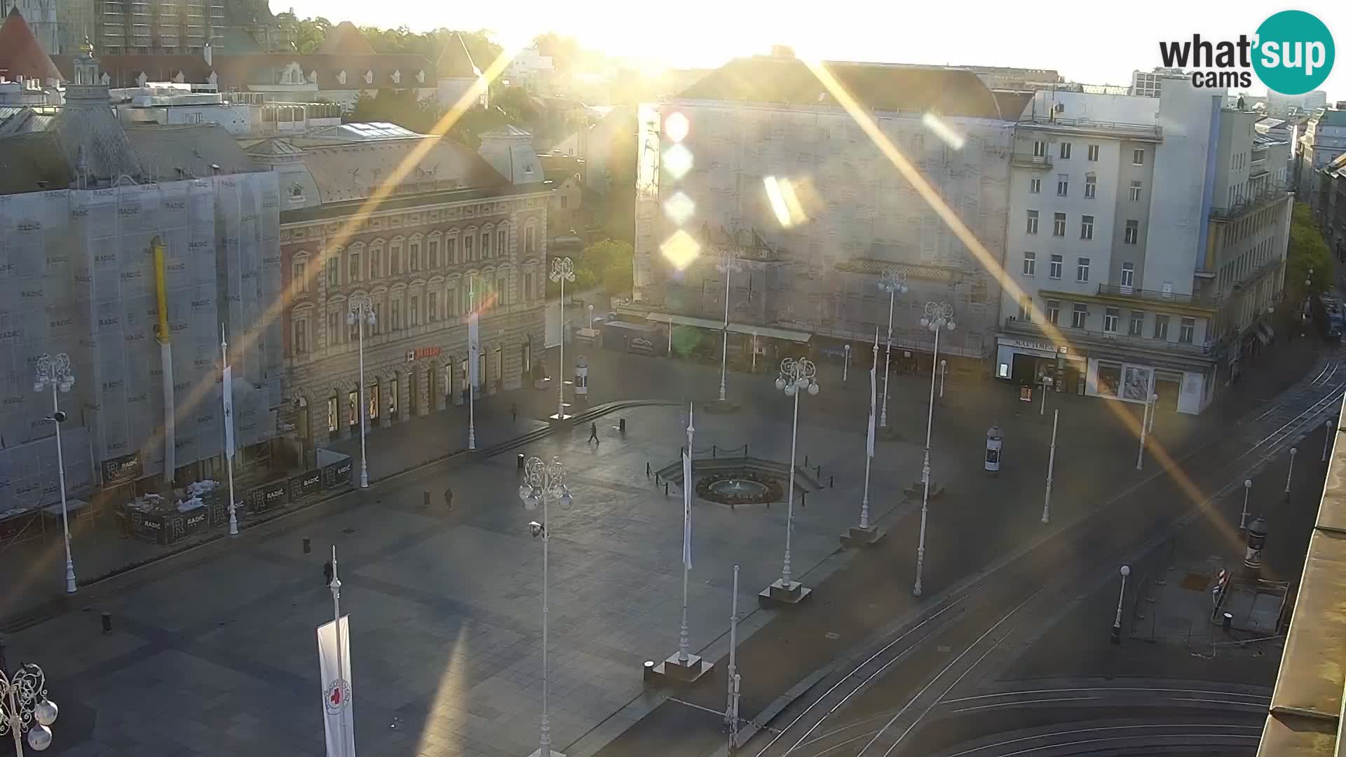 Plaza Ban Jelačić camera en vivo Zagreb – Hotel Dubrovnik