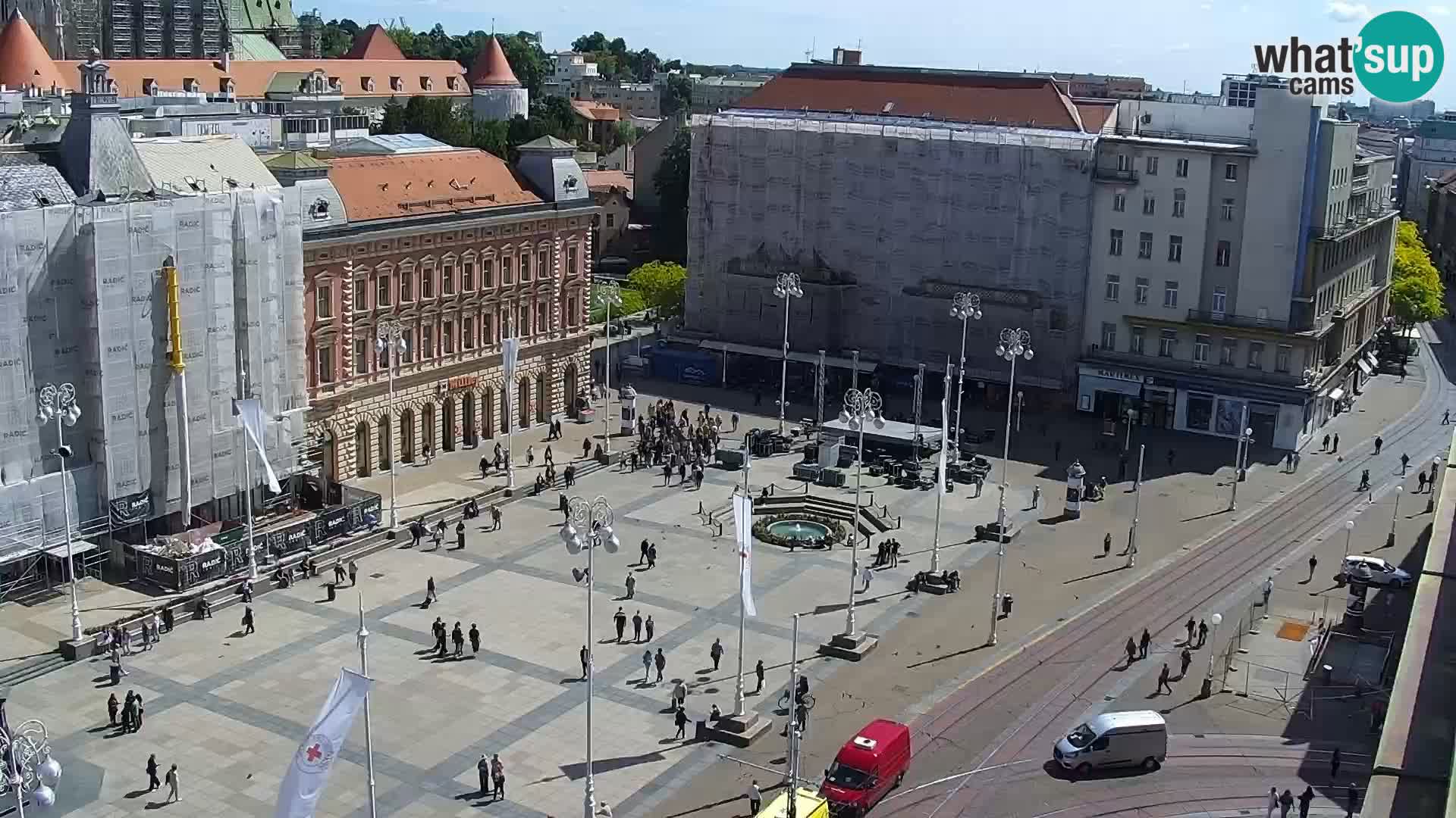 LIVE Webcam Zagreb Hotel Dubrovnik | Ban Jelačić square