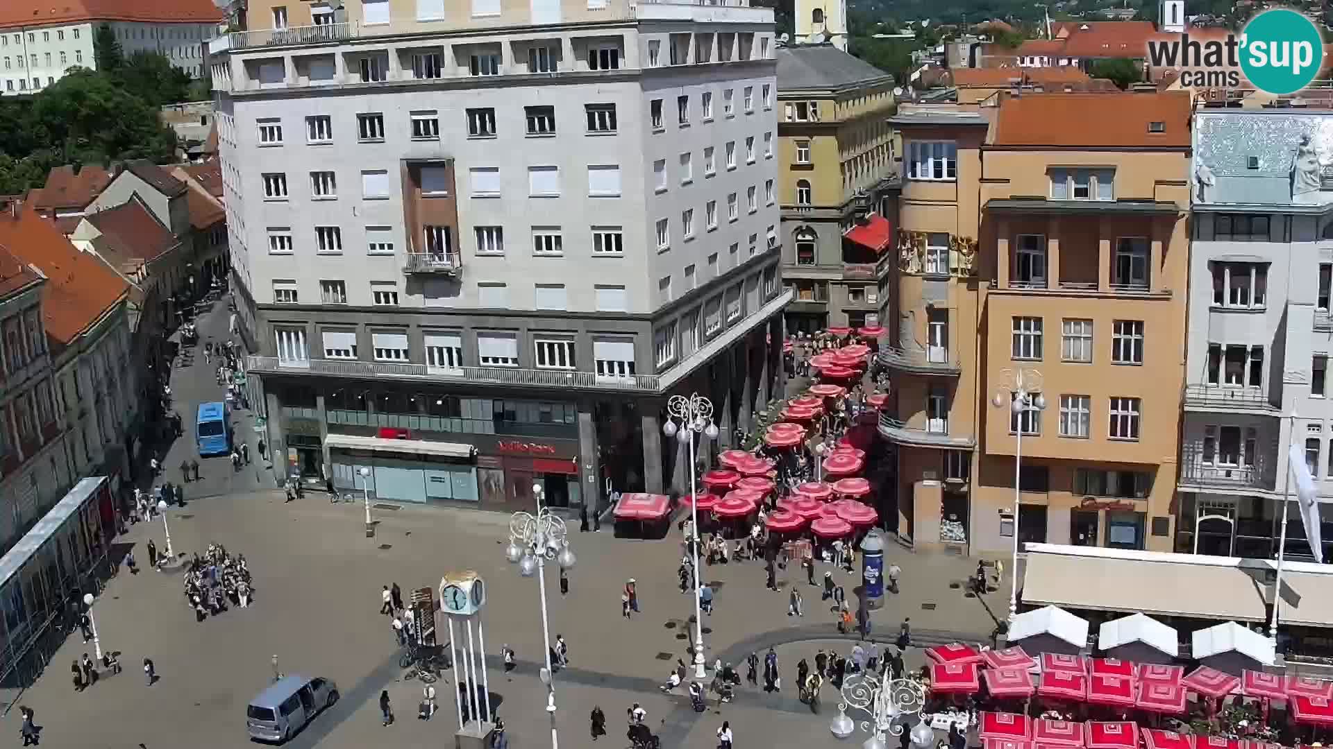 LIVE Webcam Zagreb Hotel Dubrovnik | Ban Jelačić square