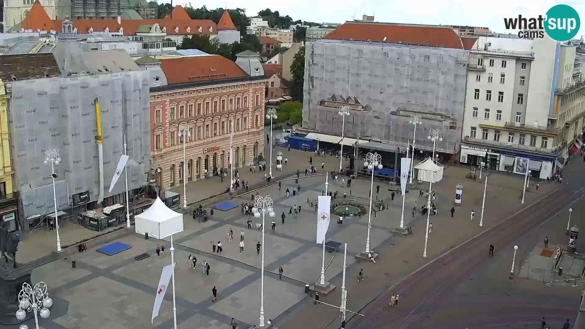 Plaza Ban Jelačić camera en vivo Zagreb – Hotel Dubrovnik