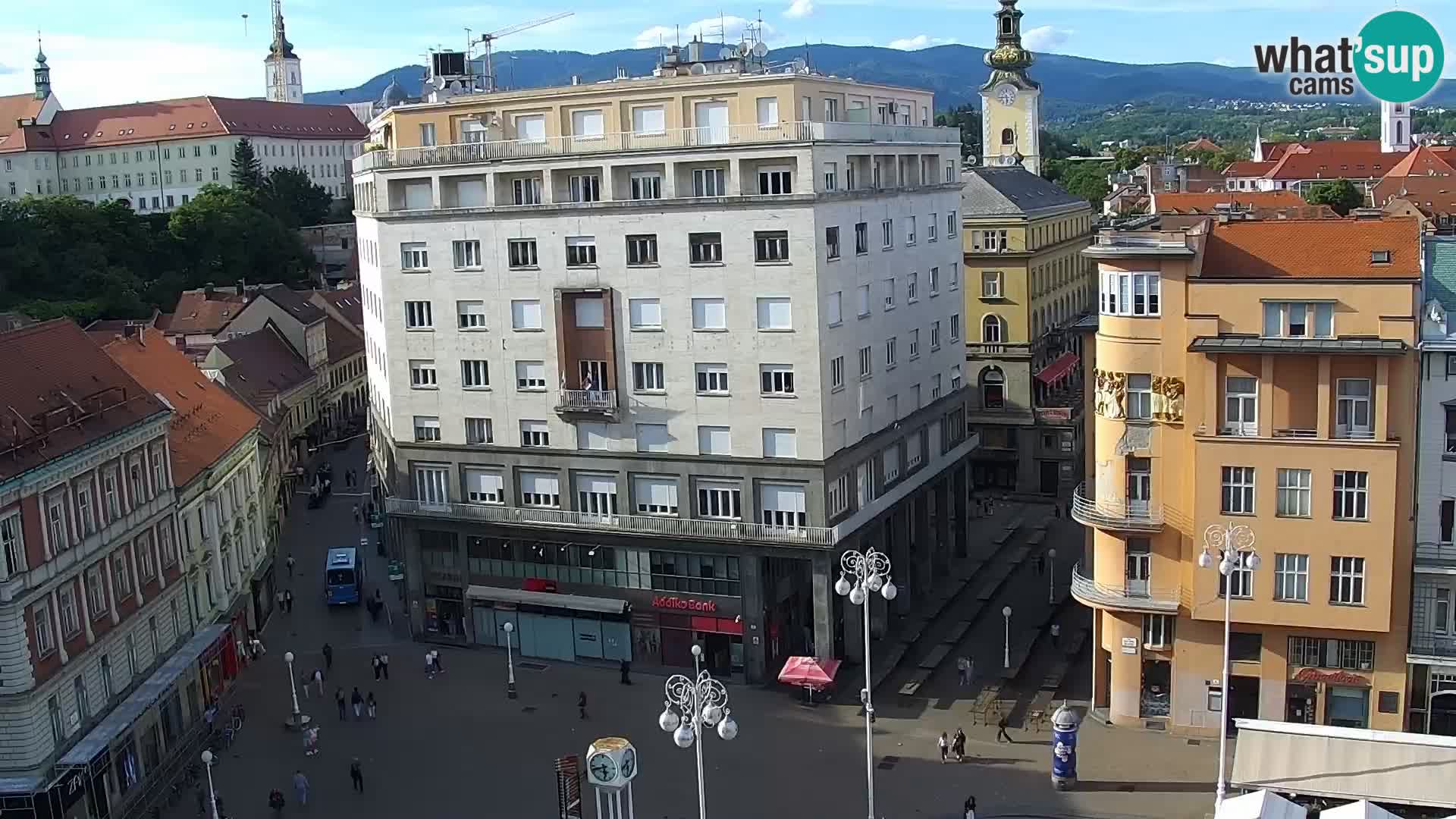 Trg Bana Jelačića v živo Zagreb – Hotel Dubrovnik