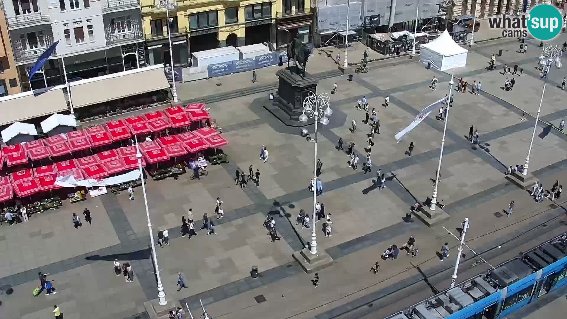 Trg Bana Jelačića web kamera Zagreb – Hotel Dubrovnik