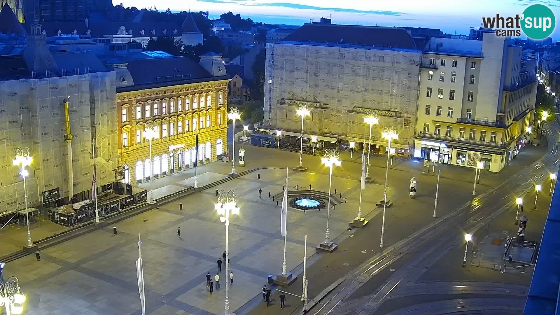 Trg Bana Jelačića web kamera Zagreb – Hotel Dubrovnik