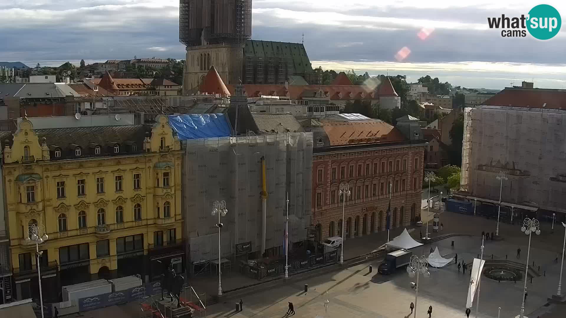 LIVE Webcam Zagreb Hotel Dubrovnik | Ban Jelačić square