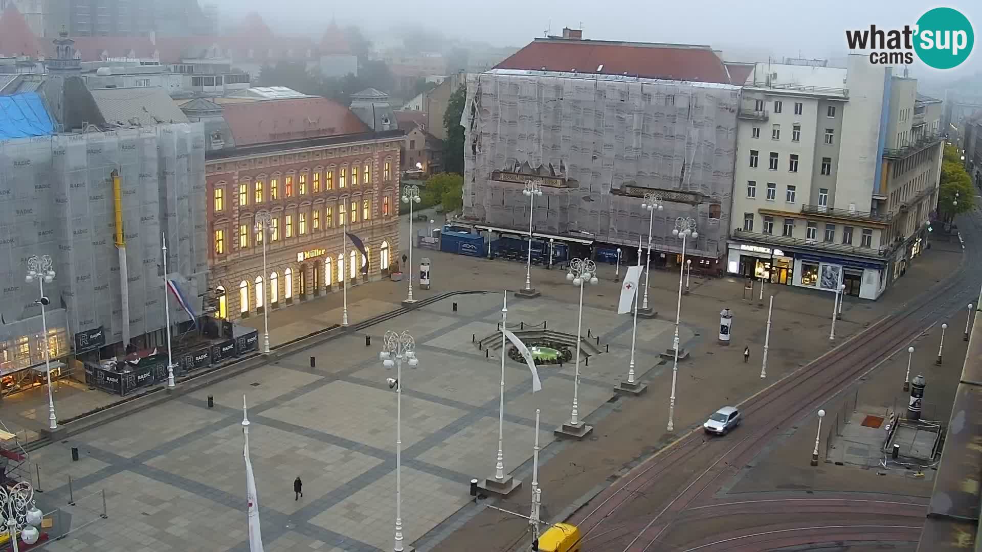 Trg Bana Jelačića v živo Zagreb – Hotel Dubrovnik
