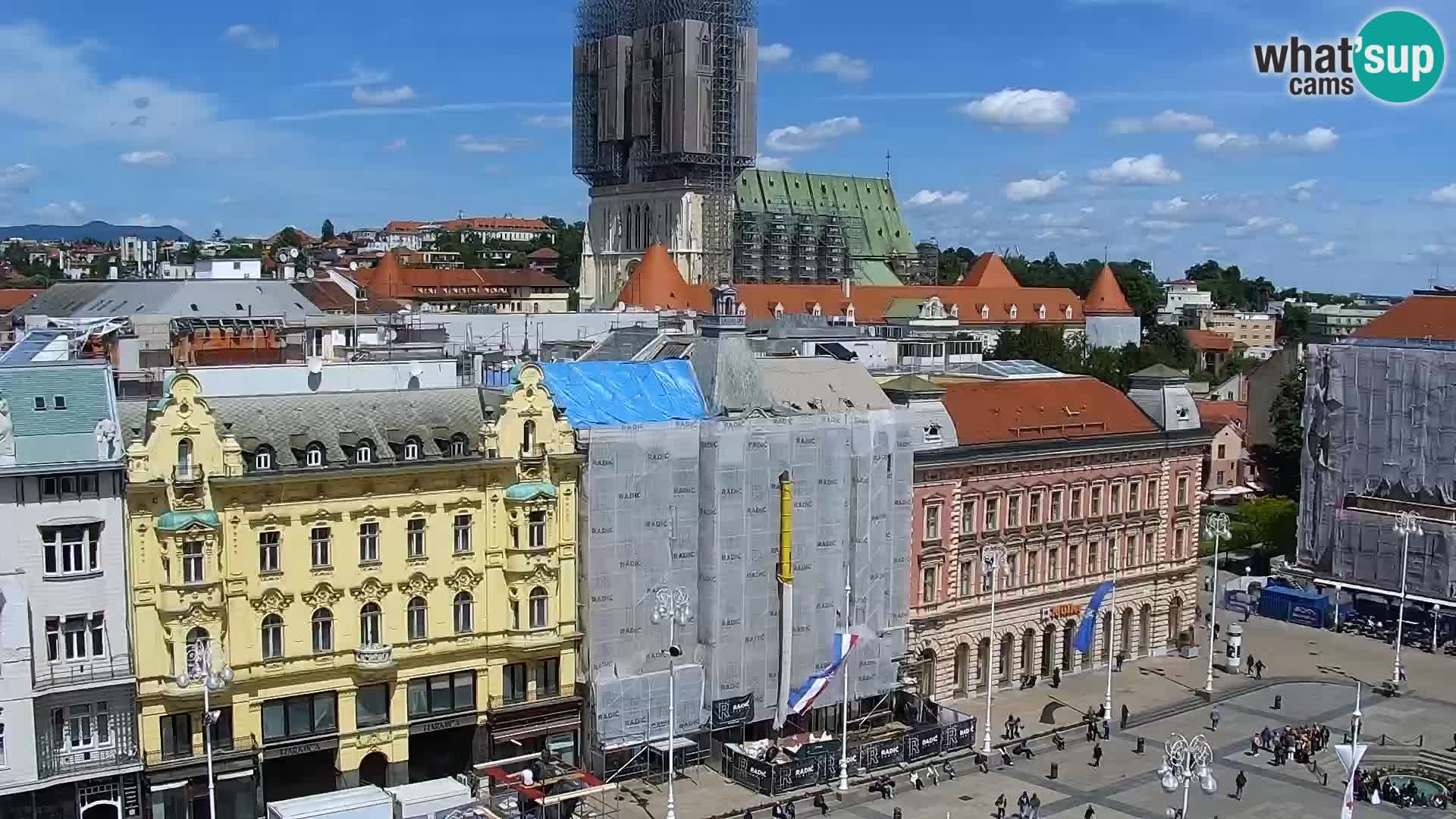 Plaza Ban Jelačić camera en vivo Zagreb – Hotel Dubrovnik