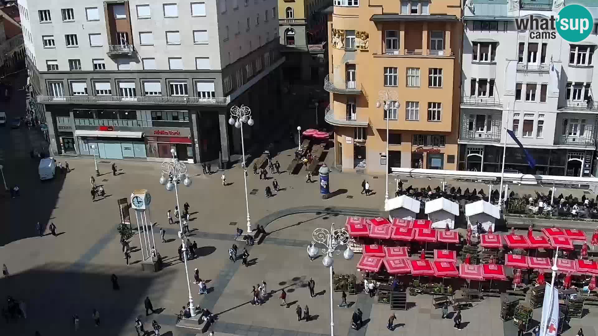 Piazza Ban Jelačić livecam Zagreb – Hotel Dubrovnik