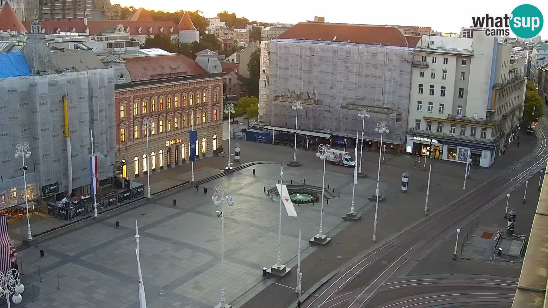 Ban Jelačić Platz  Live webcam Zagreb – Hotel Dubrovnik