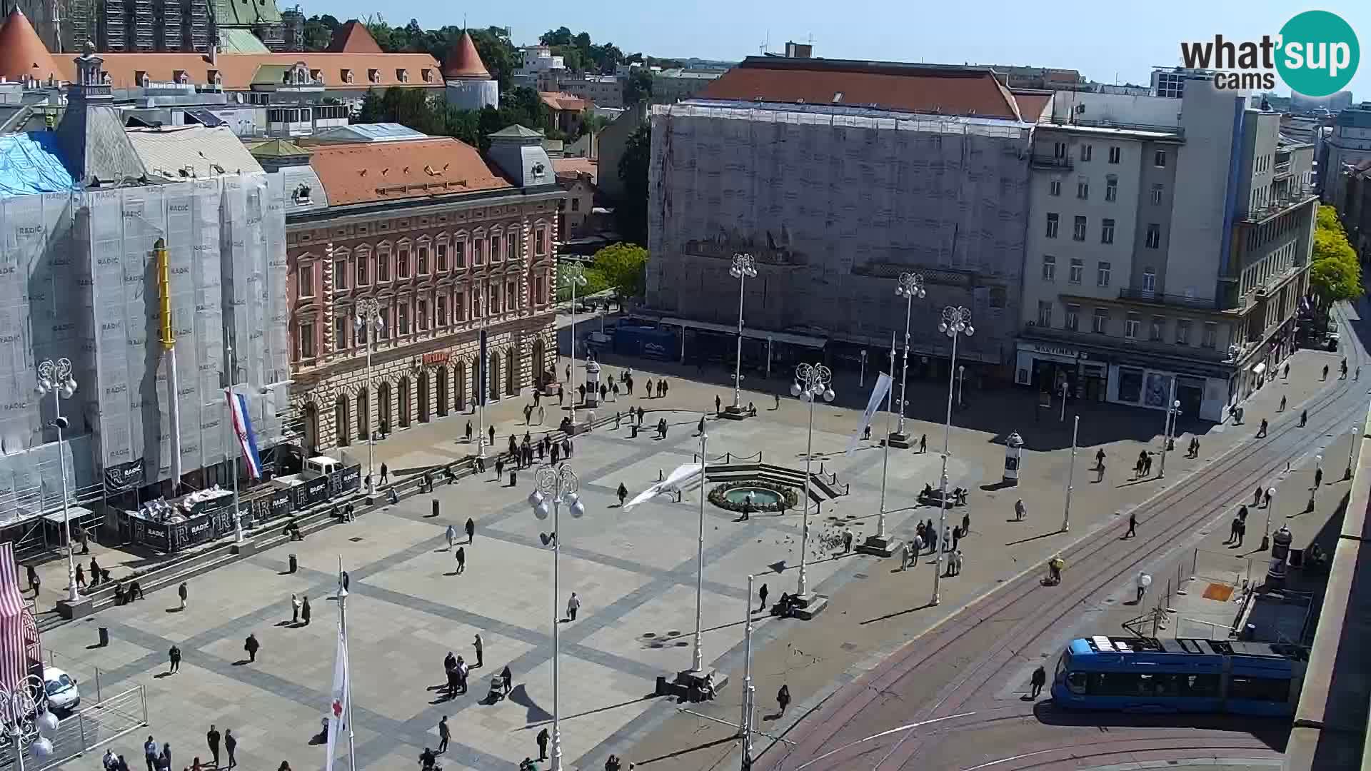 Piazza Ban Jelačić livecam Zagreb – Hotel Dubrovnik