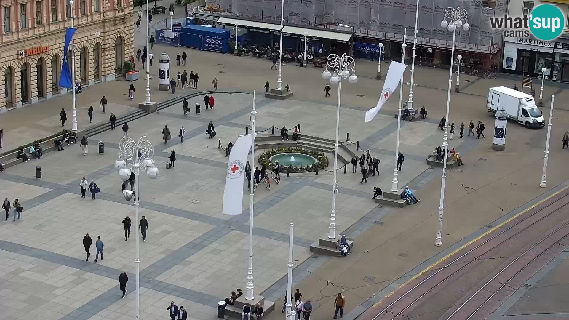 Piazza Ban Jelačić livecam Zagreb – Hotel Dubrovnik
