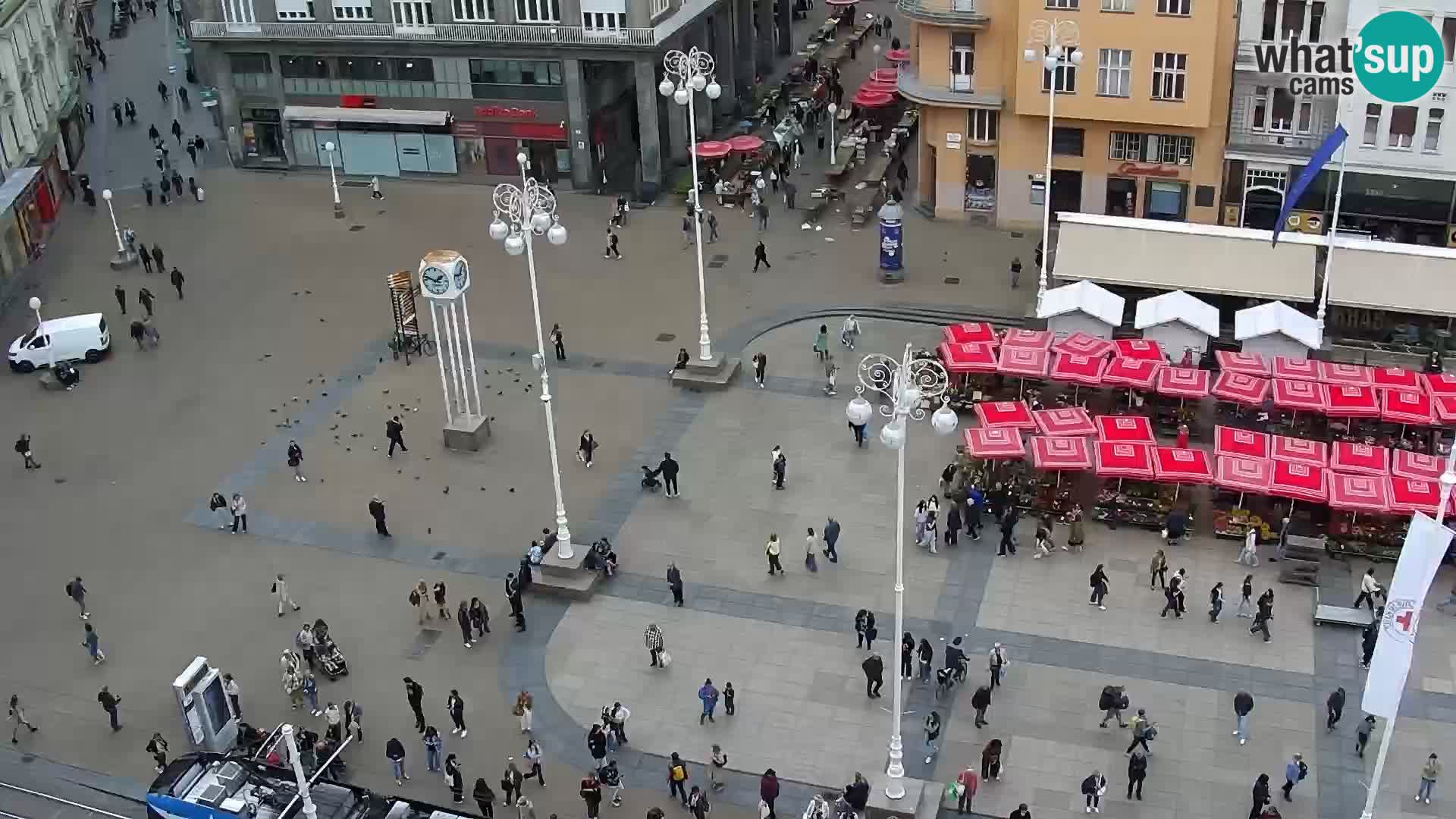 Plaza Ban Jelačić camera en vivo Zagreb – Hotel Dubrovnik