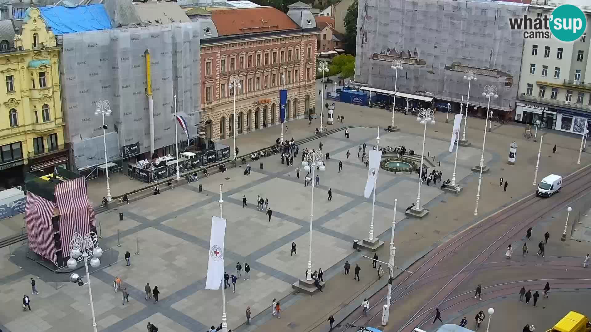 LIVE Webcam Zagreb Hotel Dubrovnik | Ban Jelačić square