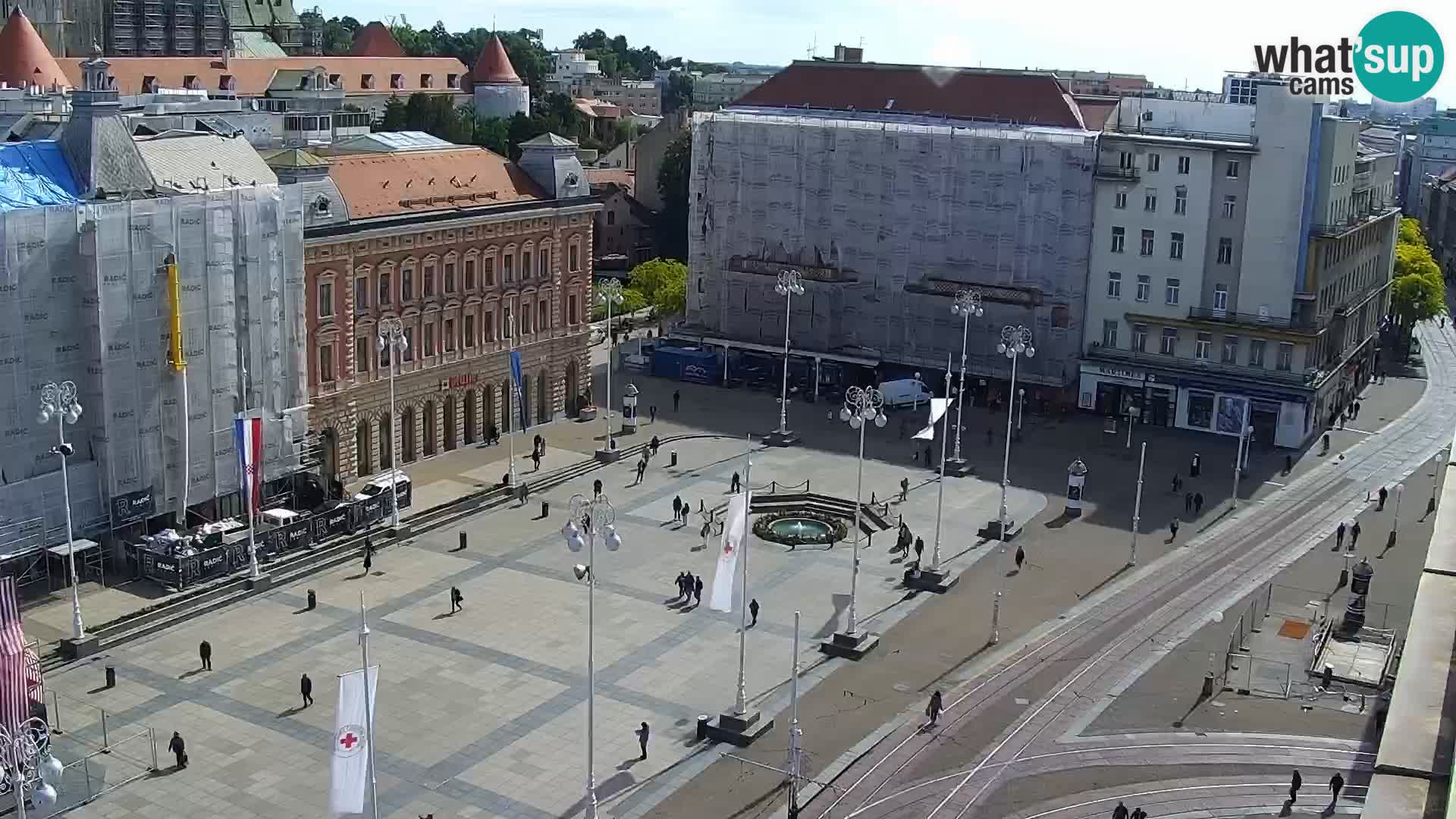 Ban Jelačić Platz  Live webcam Zagreb – Hotel Dubrovnik