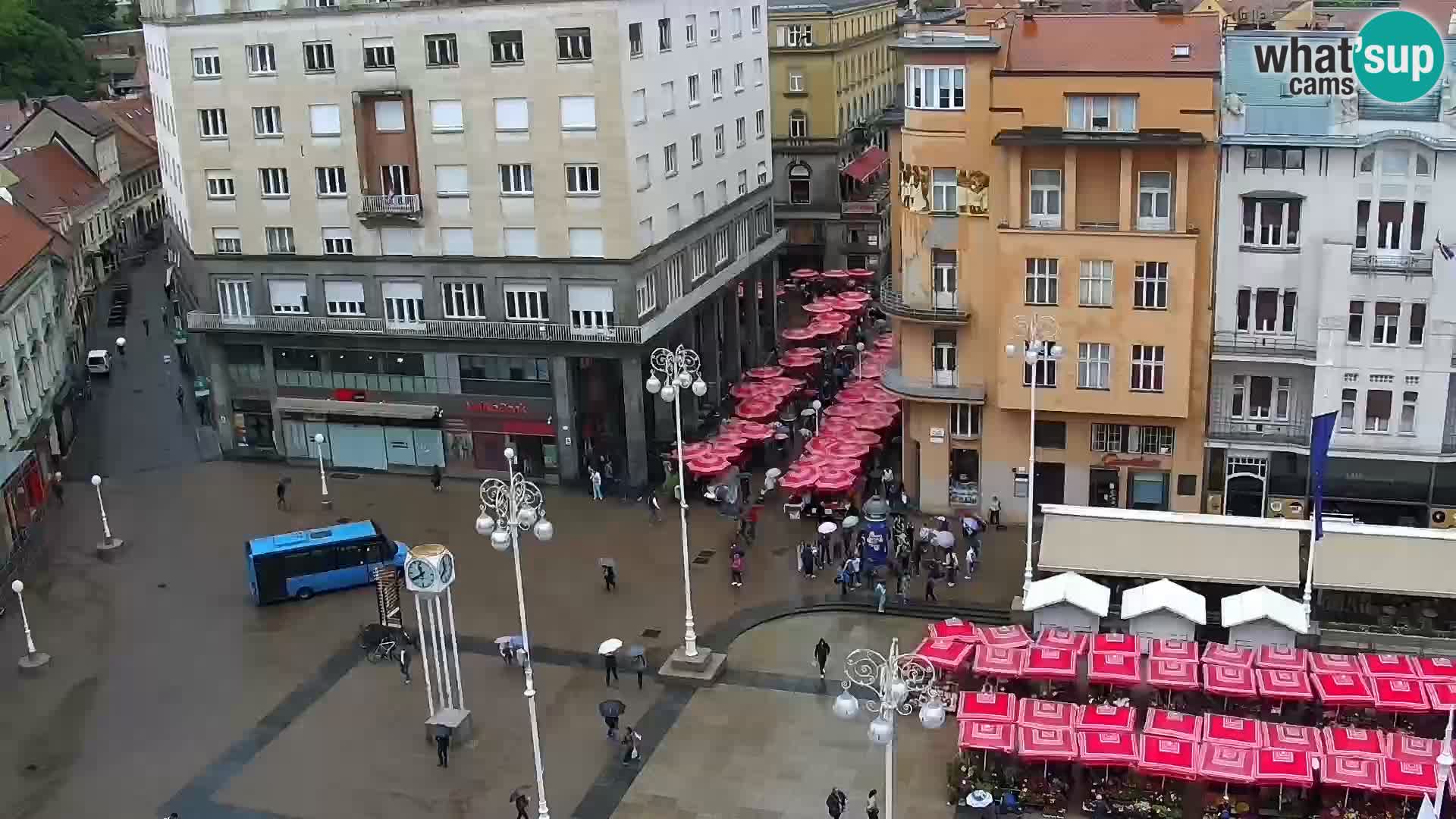 Trg Bana Jelačića web kamera Zagreb – Hotel Dubrovnik