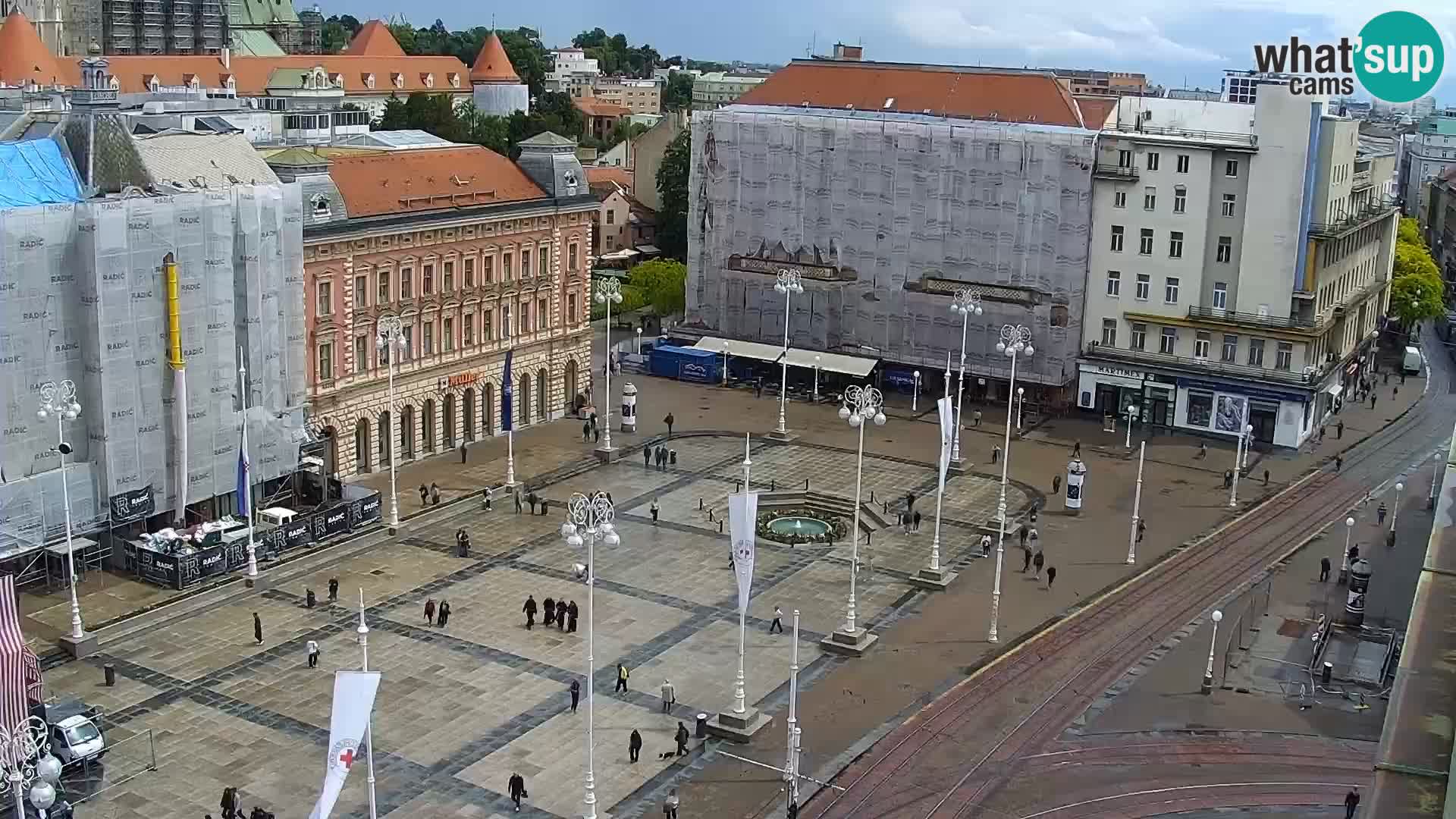 Plaza Ban Jelačić camera en vivo Zagreb – Hotel Dubrovnik