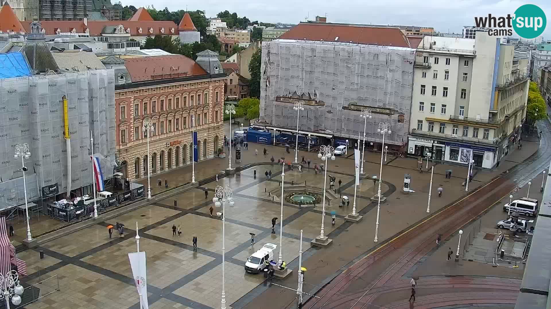 Ban Jelačić Platz  Live webcam Zagreb – Hotel Dubrovnik