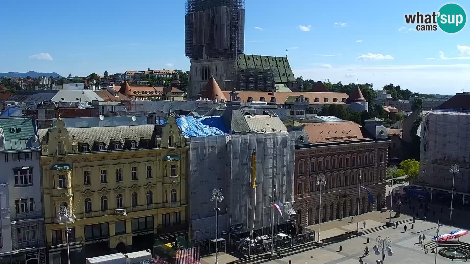 LIVE Webcam Zagreb Hotel Dubrovnik | Ban Jelačić square