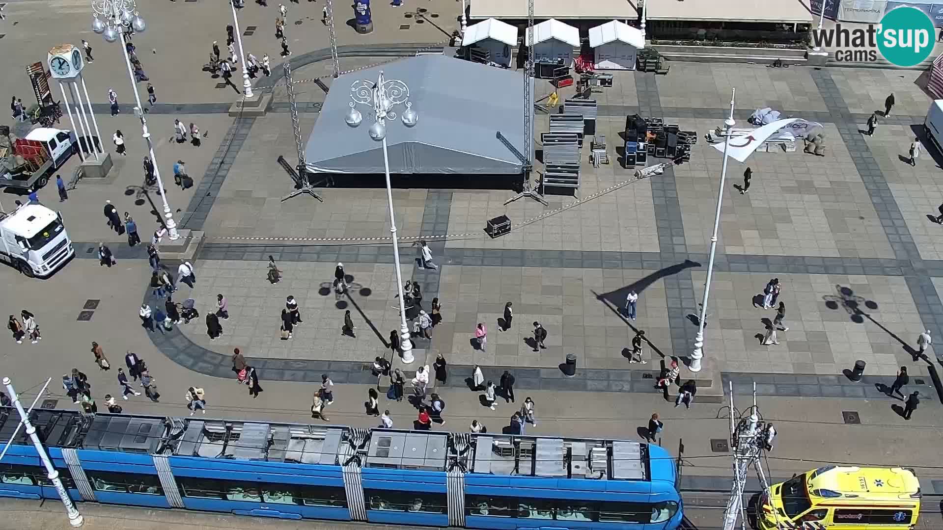 LIVE Webcam Zagreb Hotel Dubrovnik | Ban Jelačić square