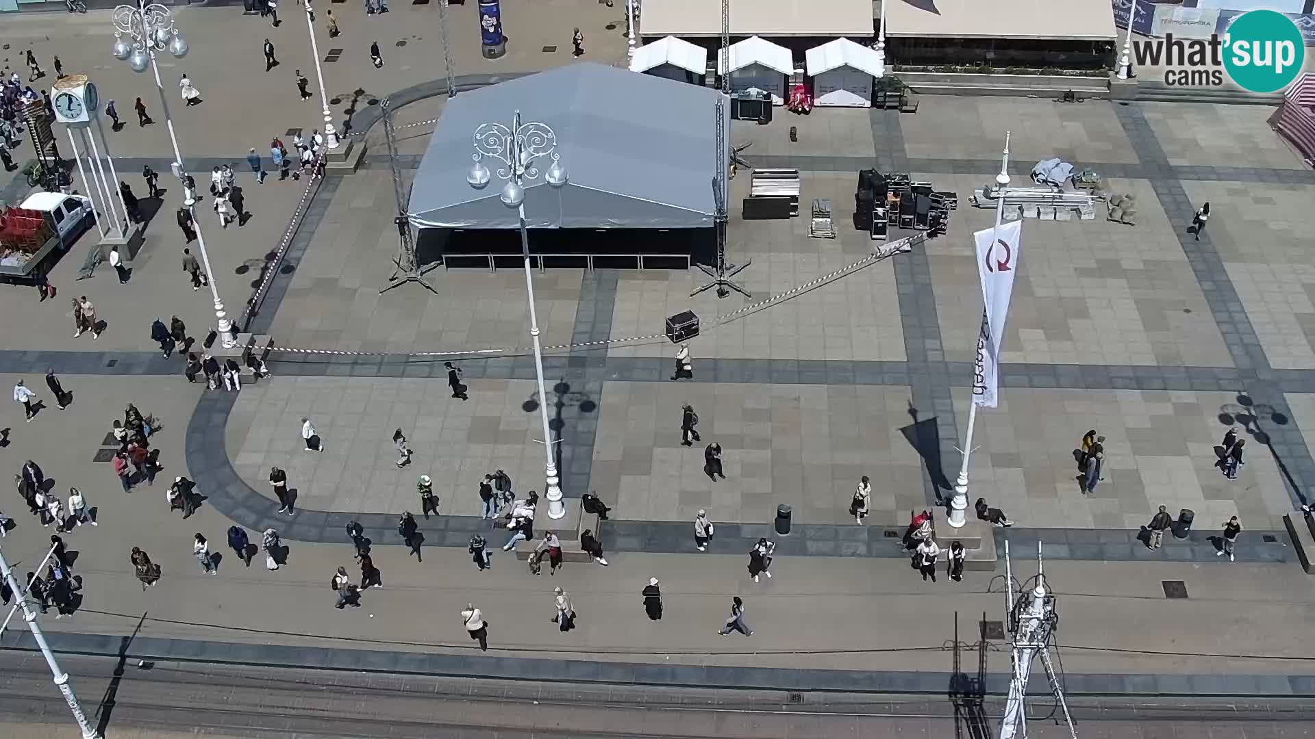 LIVE Webcam Zagreb Hotel Dubrovnik | Ban Jelačić square