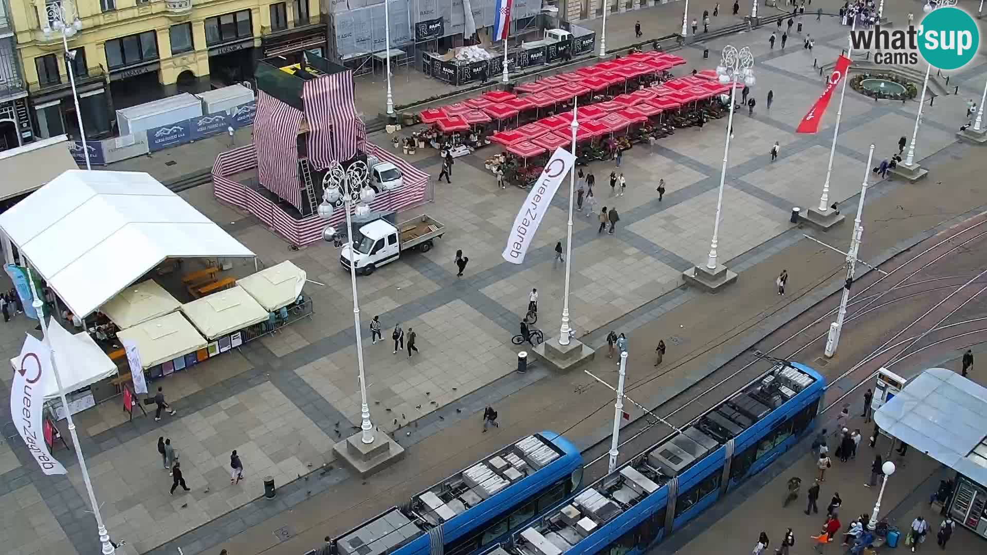Ban Jelačić Platz  Live webcam Zagreb – Hotel Dubrovnik