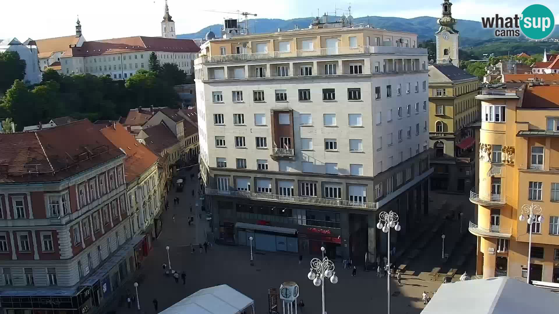 Plaza Ban Jelačić camera en vivo Zagreb – Hotel Dubrovnik