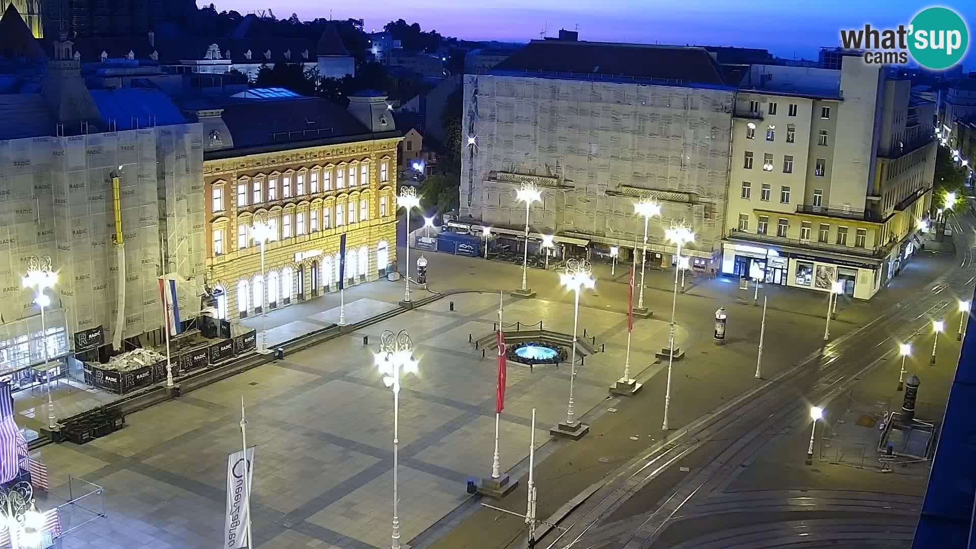 Piazza Ban Jelačić livecam Zagreb – Hotel Dubrovnik
