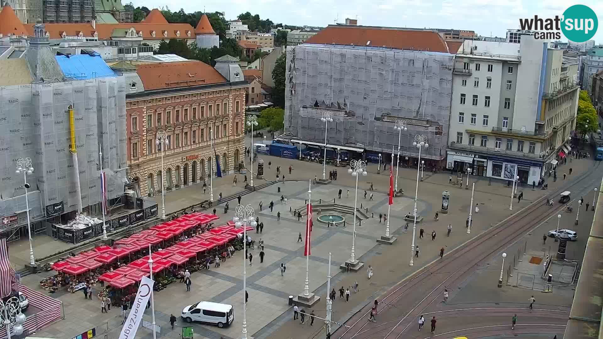 Ban Jelačić Platz  Live webcam Zagreb – Hotel Dubrovnik