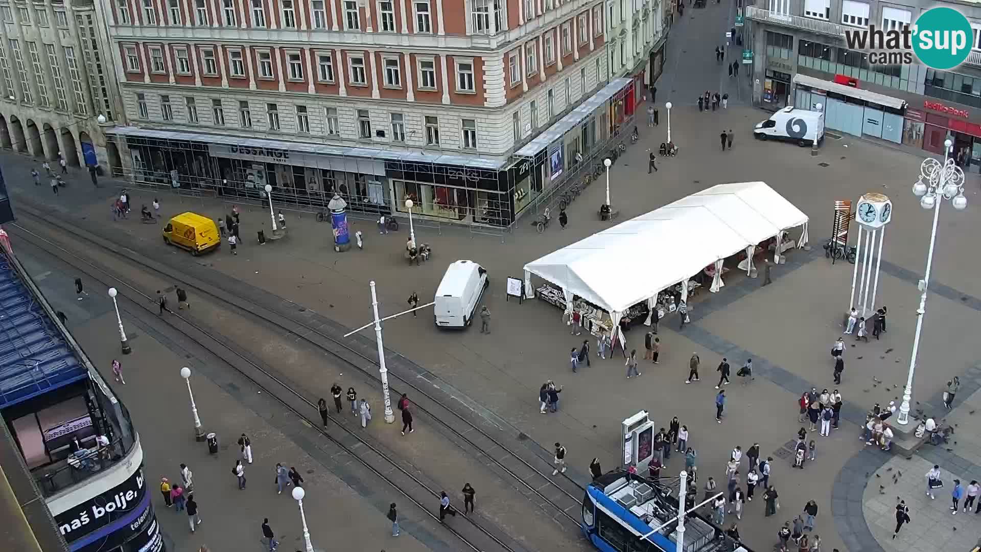 Piazza Ban Jelačić livecam Zagreb – Hotel Dubrovnik
