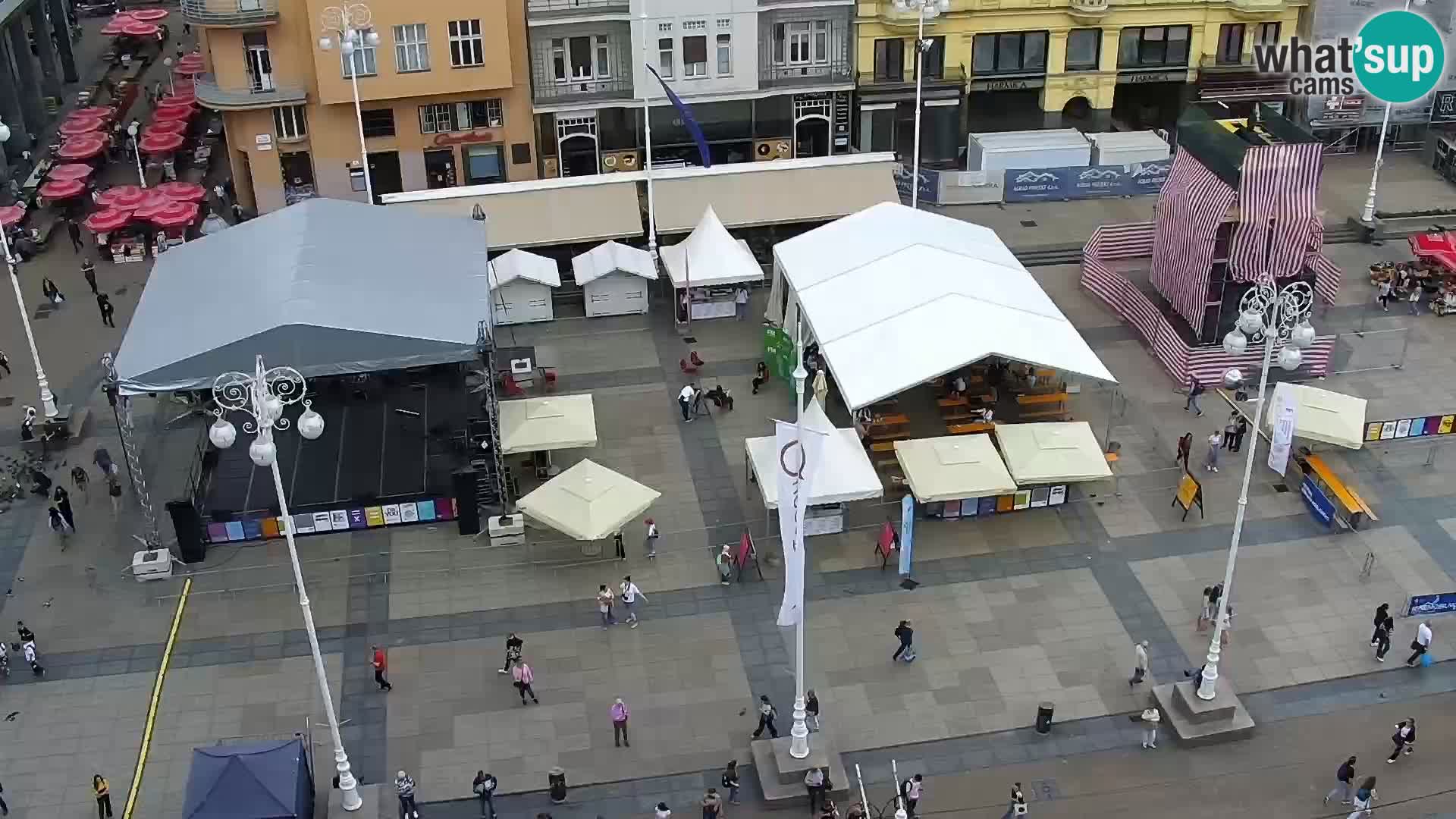 Ban Jelačić Platz  Live webcam Zagreb – Hotel Dubrovnik