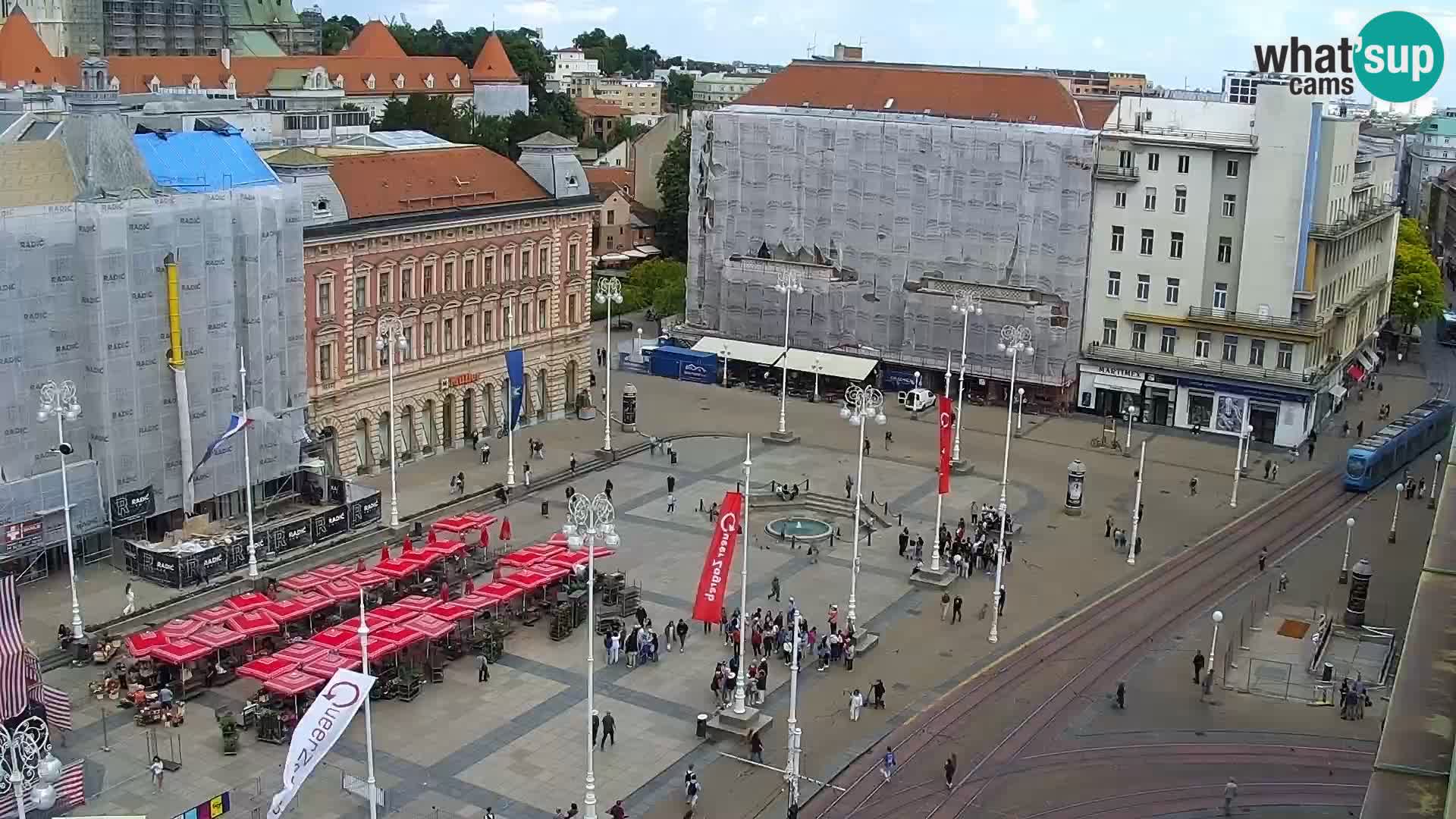 Trg Bana Jelačića web kamera Zagreb – Hotel Dubrovnik
