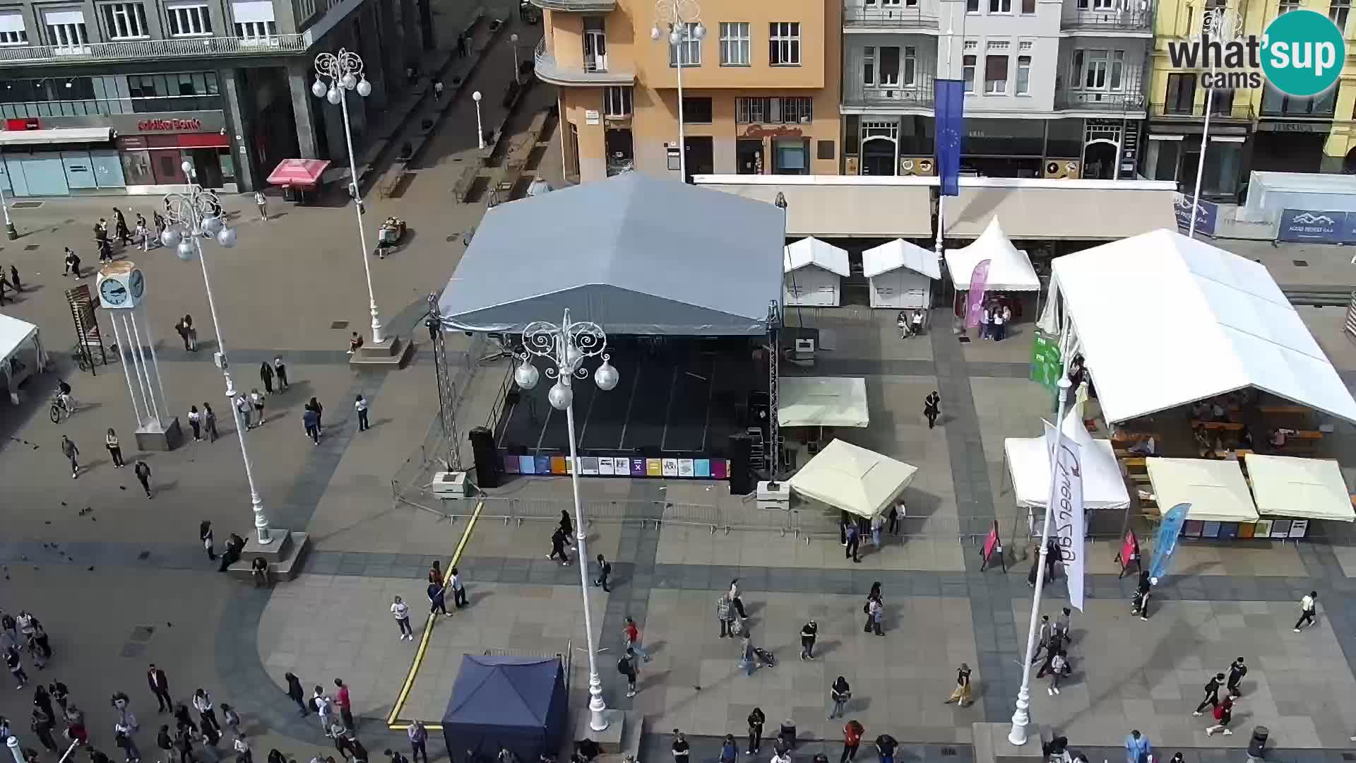Piazza Ban Jelačić livecam Zagreb – Hotel Dubrovnik