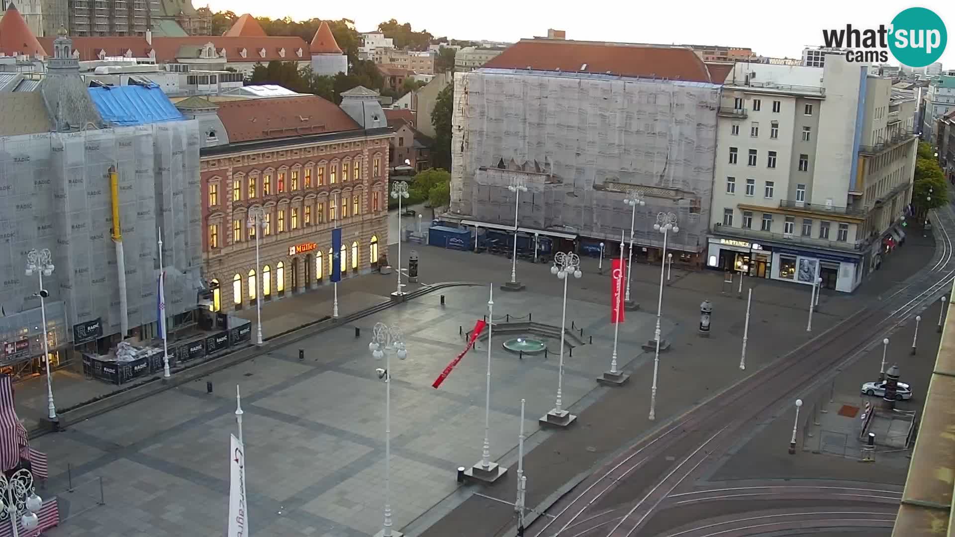 Trg Bana Jelačića v živo Zagreb – Hotel Dubrovnik