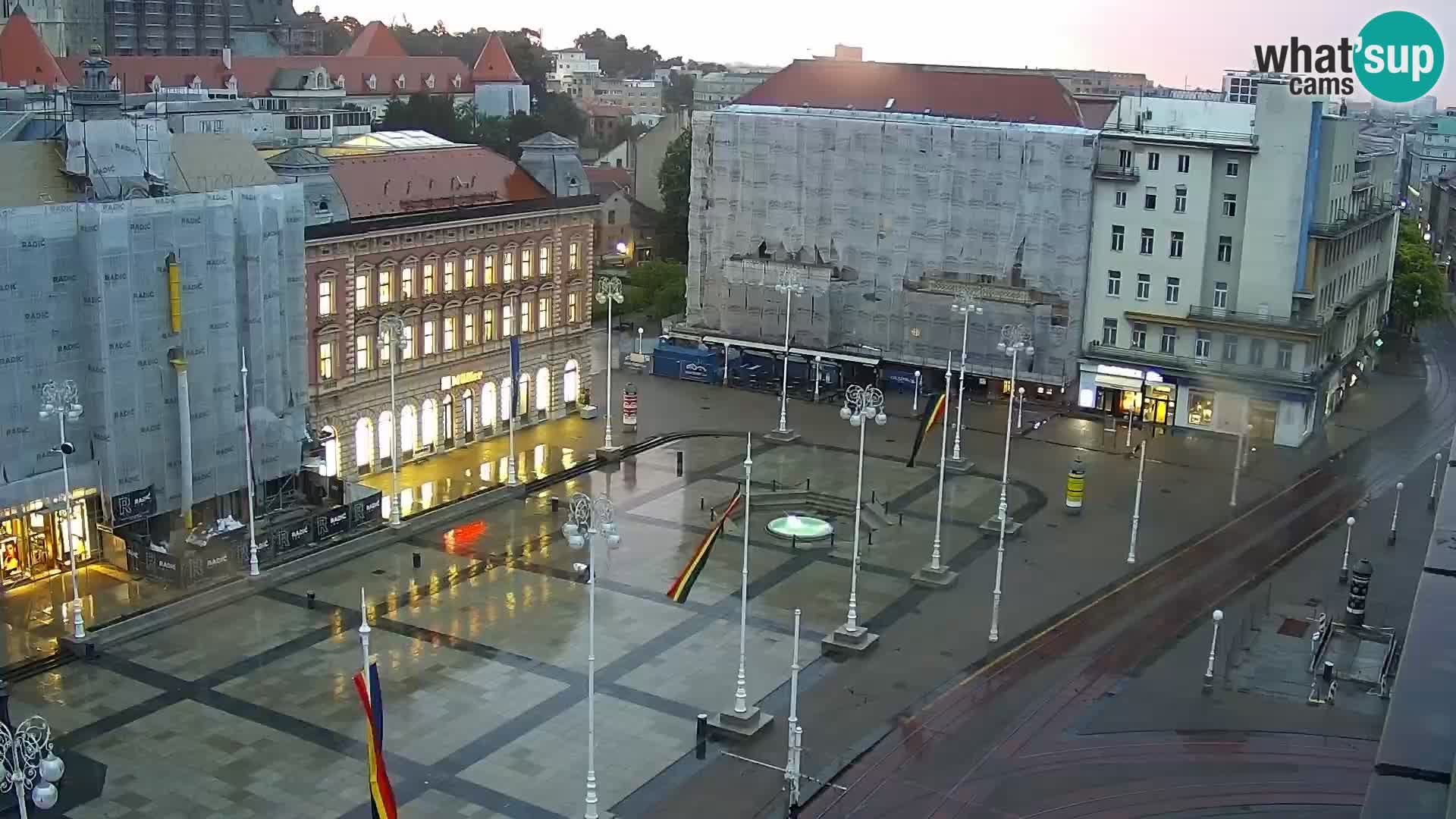 Trg Bana Jelačića web kamera Zagreb – Hotel Dubrovnik