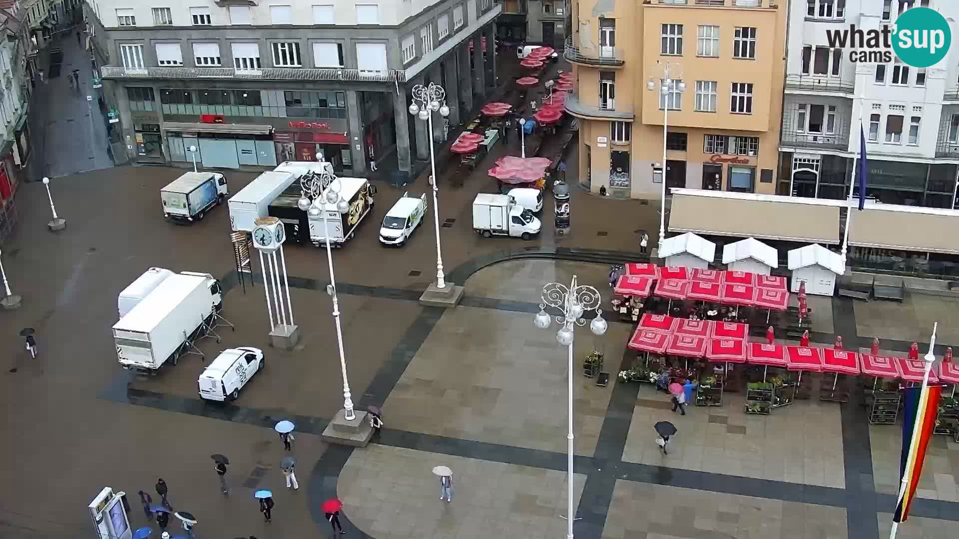 Trg Bana Jelačića web kamera Zagreb – Hotel Dubrovnik