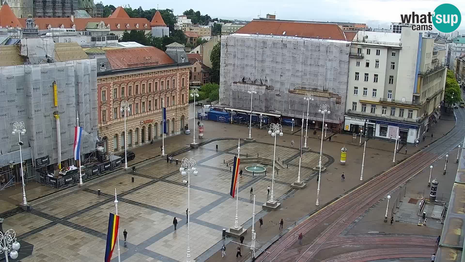 Plaza Ban Jelačić camera en vivo Zagreb – Hotel Dubrovnik