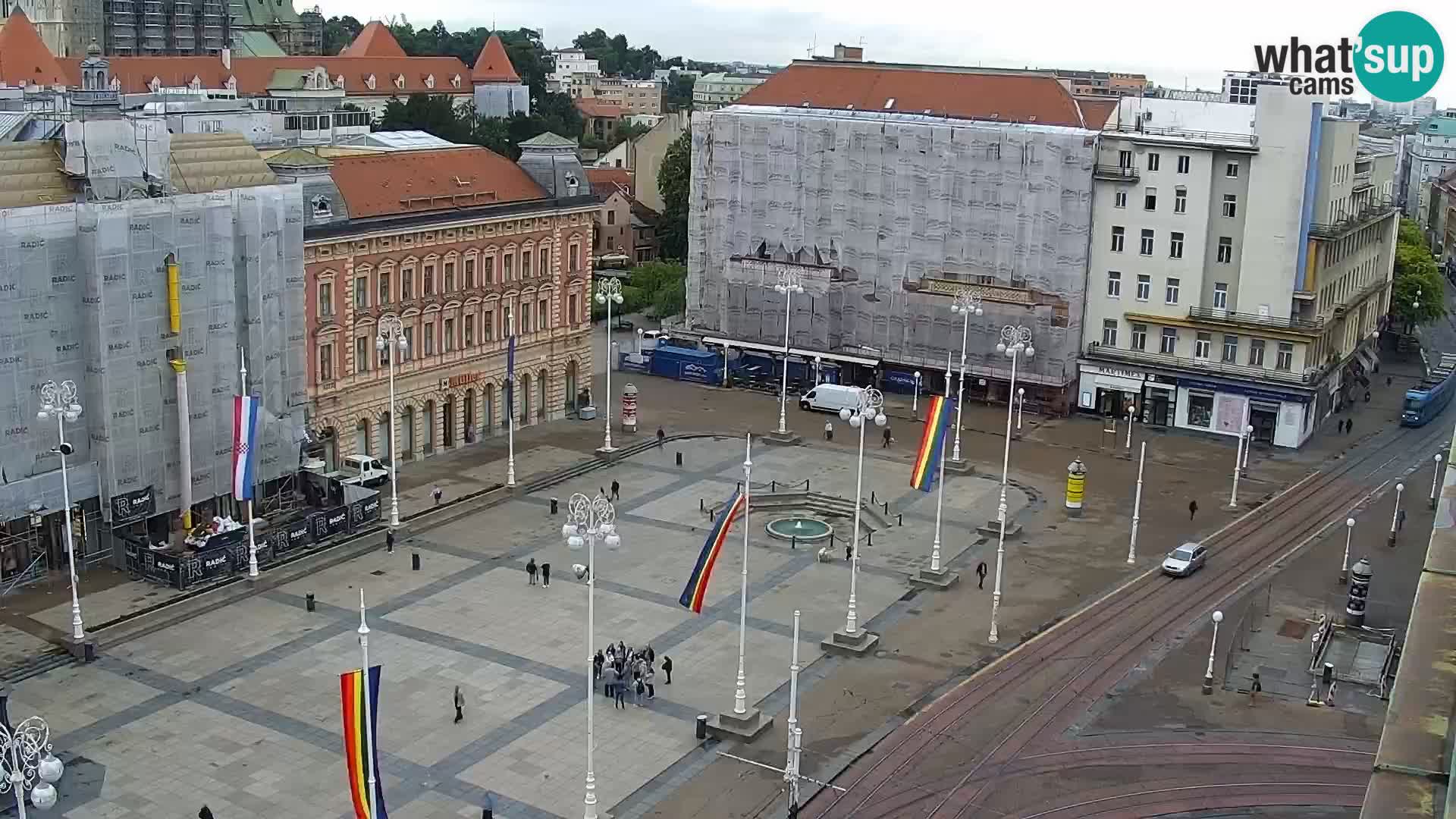Plaza Ban Jelačić camera en vivo Zagreb – Hotel Dubrovnik