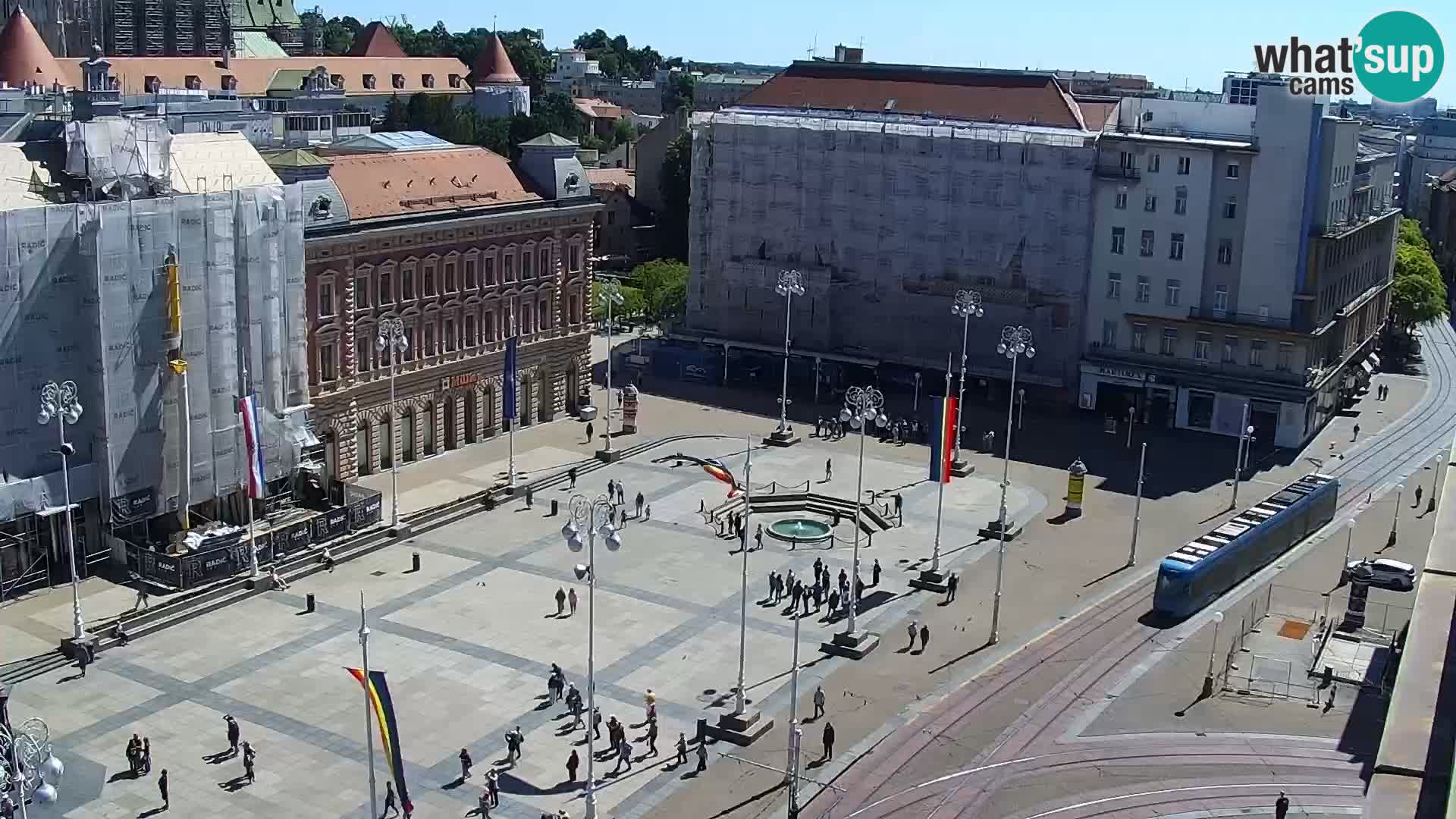 Plaza Ban Jelačić camera en vivo Zagreb – Hotel Dubrovnik