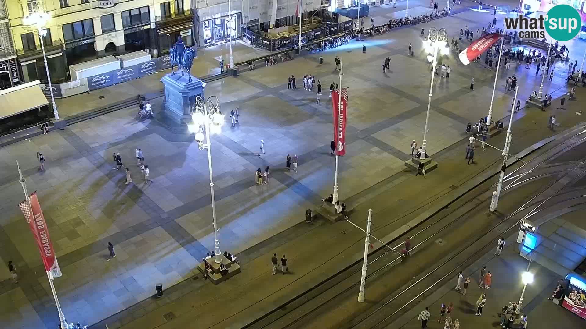 Plaza Ban Jelačić camera en vivo Zagreb – Hotel Dubrovnik