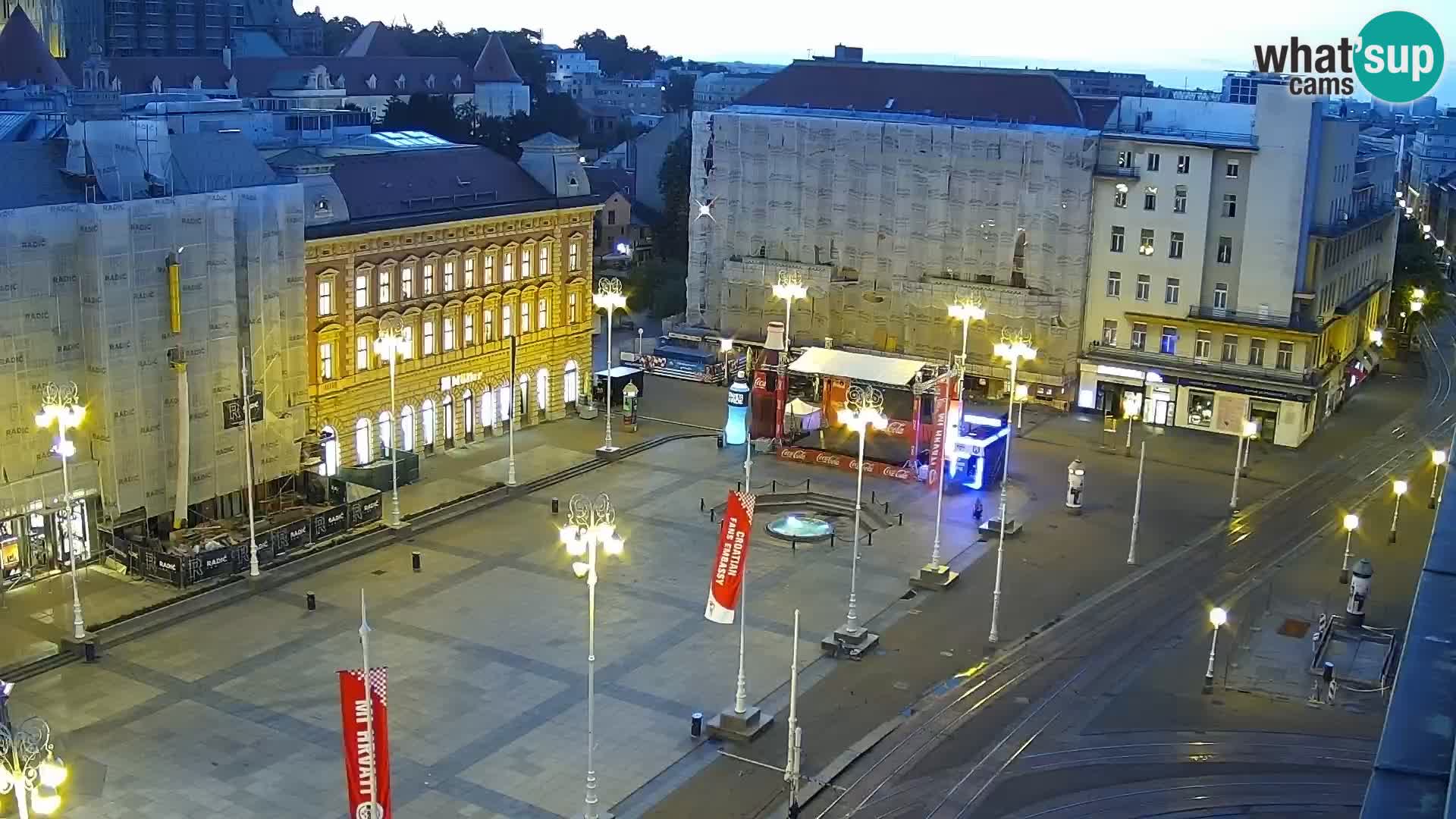 Plaza Ban Jelačić camera en vivo Zagreb – Hotel Dubrovnik