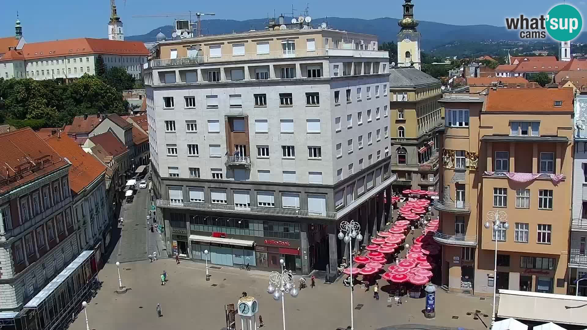 Trg Bana Jelačića v živo Zagreb – Hotel Dubrovnik