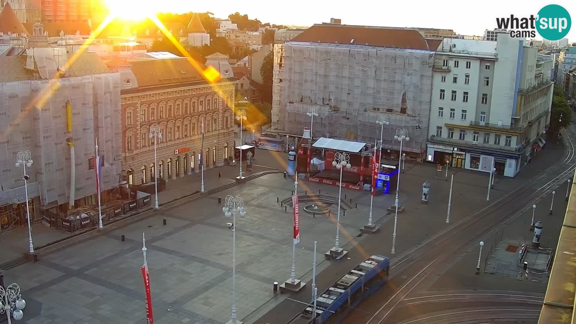 LIVE Webcam Zagreb Hotel Dubrovnik | Ban Jelačić square