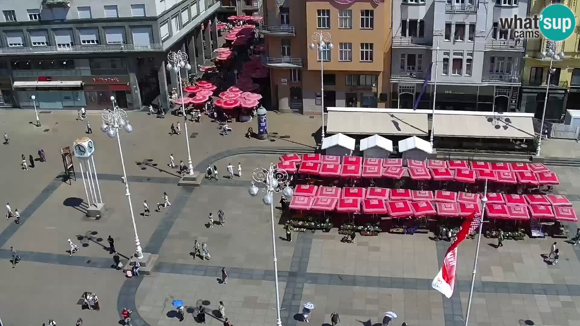 Trg Bana Jelačića web kamera Zagreb – Hotel Dubrovnik